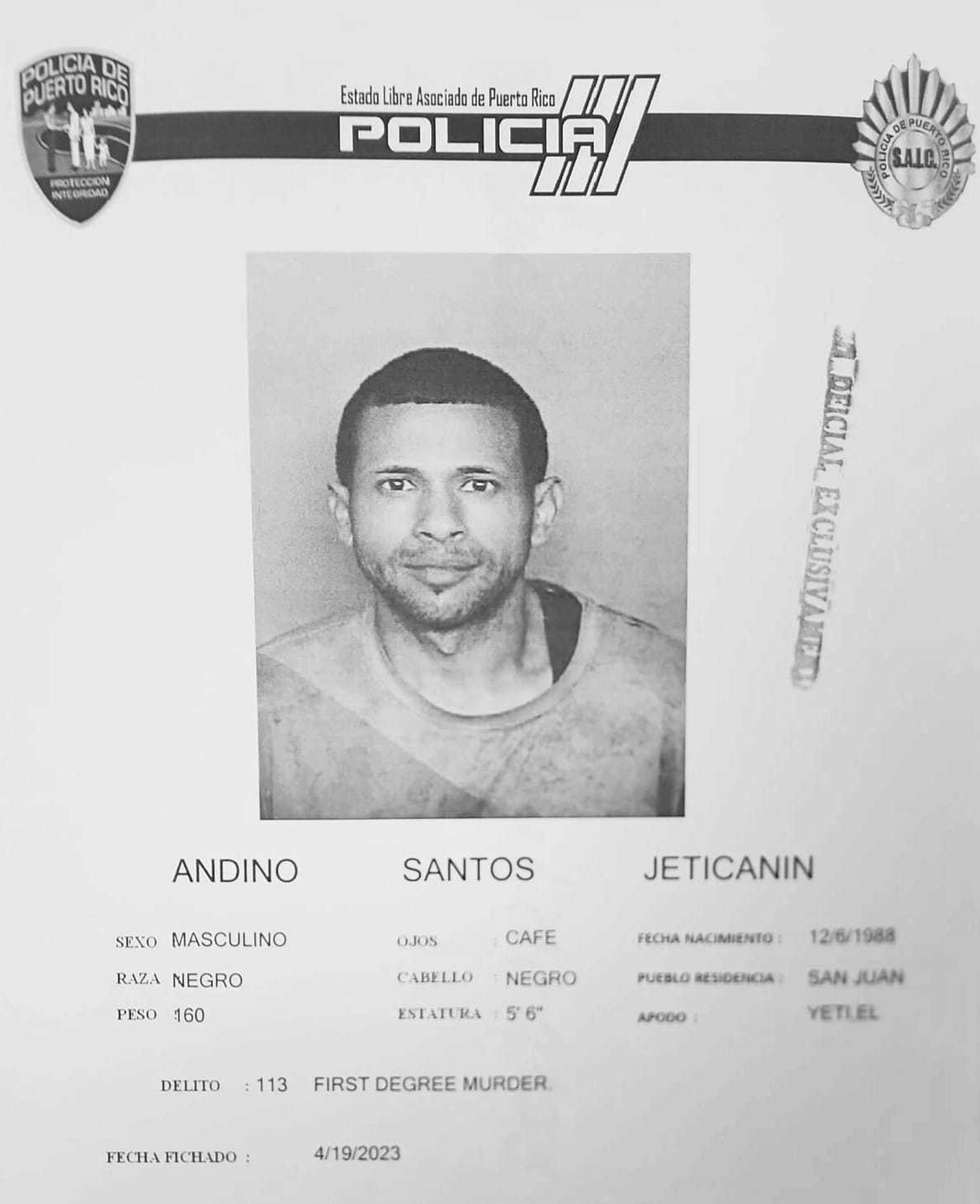 Jatticanin Andino Santos, mecánico acusado por crimen en residencial Luis Llorens Torres