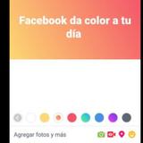 Facebook permite agregar color a las publicaciones de texto