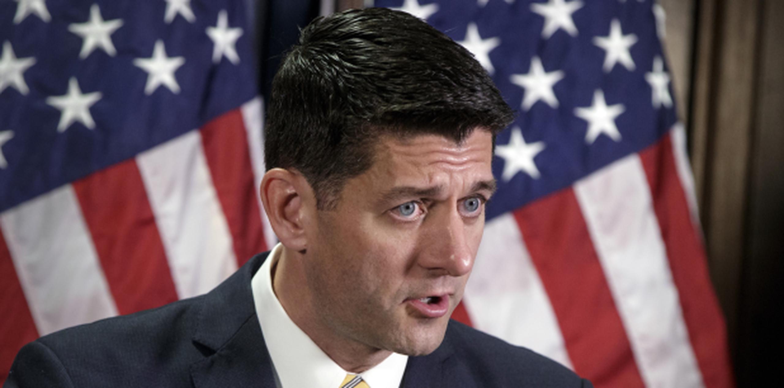 Paul Ryan afirmó que Puerto Rico necesita ayuda y la va a recibir.  (AP/J. Scott Applewhite)
