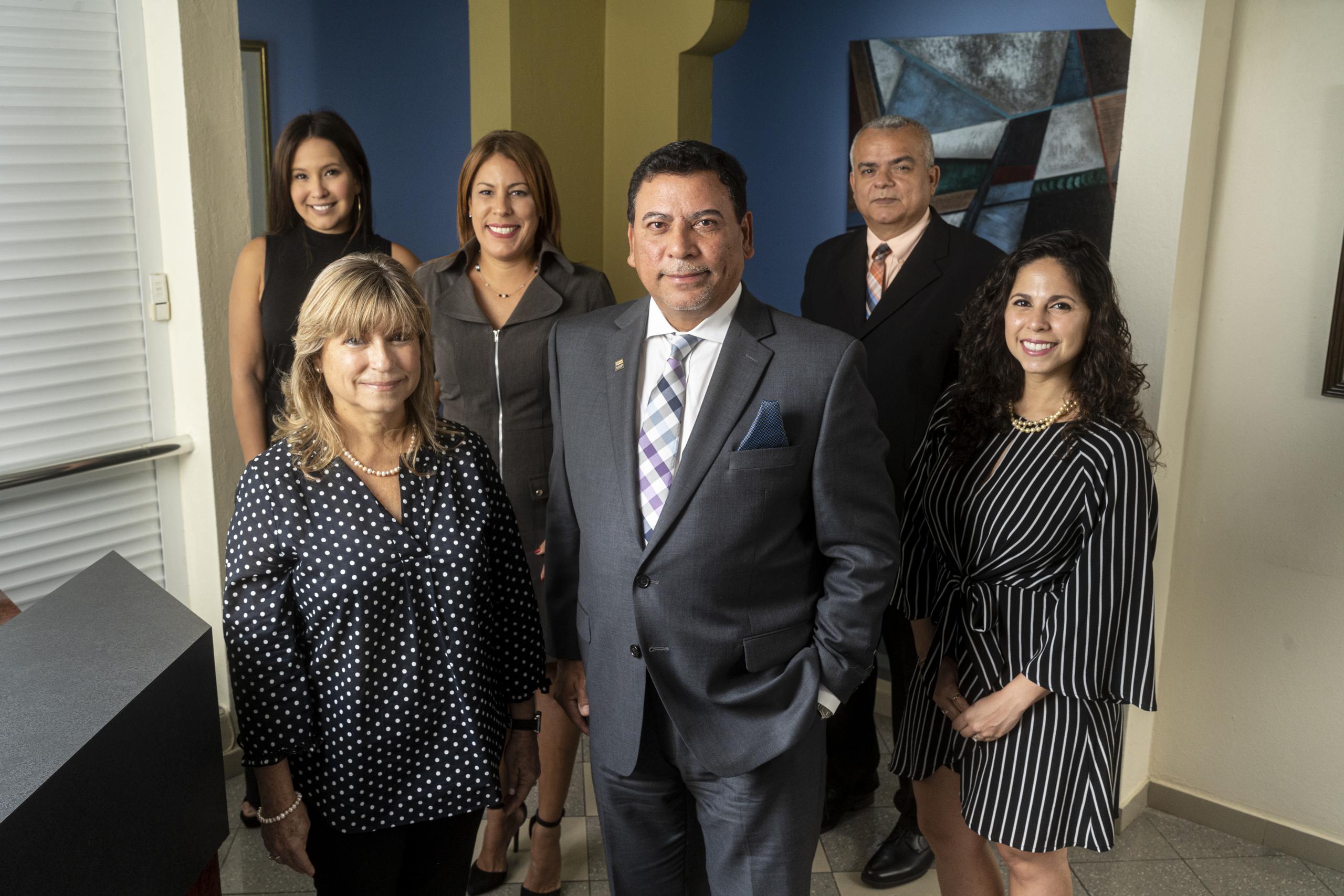 El equipo ejecutivo de Vagib Corp.: Elba García, Elba Arroyo, Melisa Rivera, María Reyes, Félix Arroyo y Víctor Arroyo. 