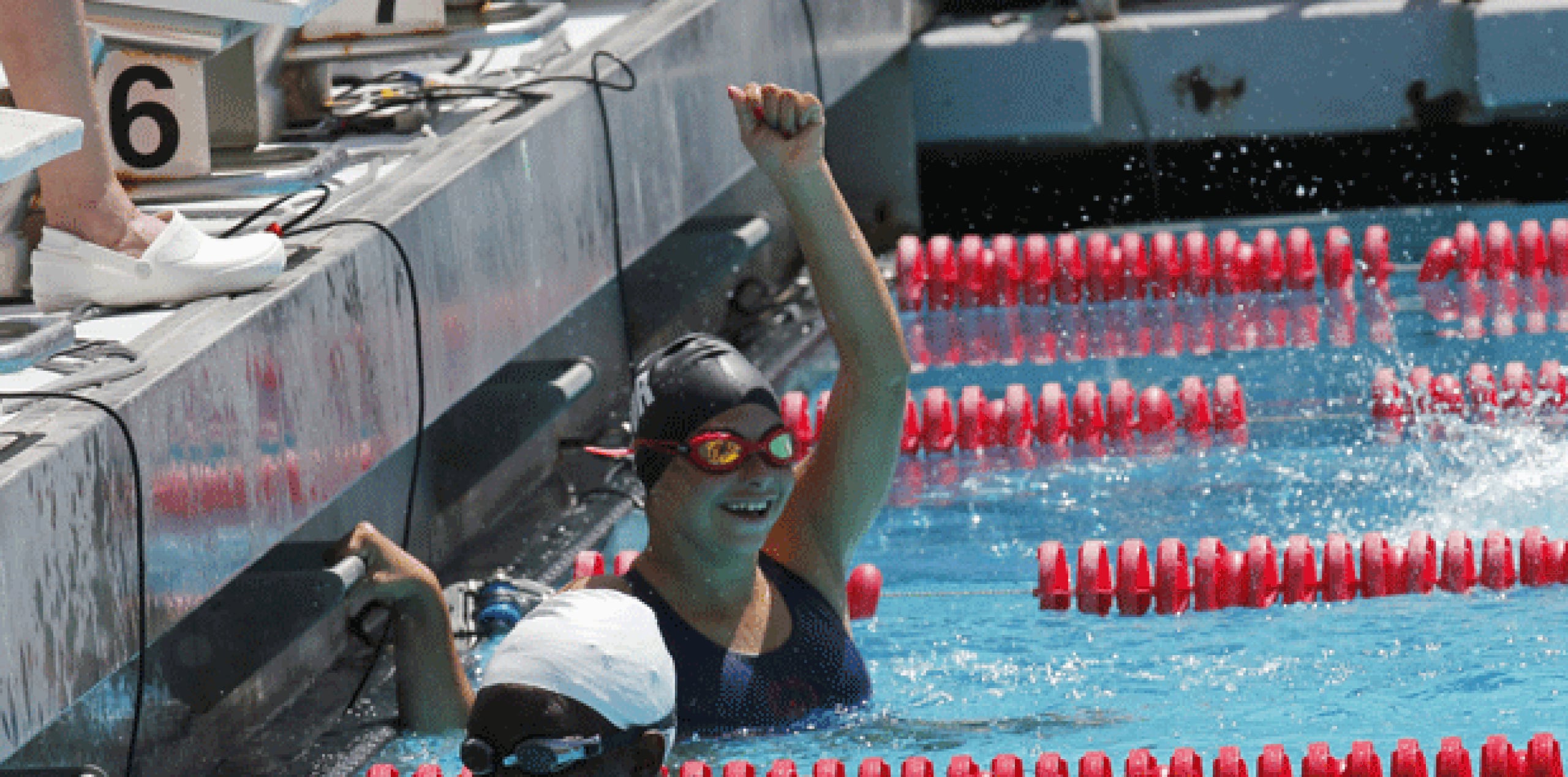 Summer Love Mora Mojica ganó el bronce en los 25 metros libres. (Enviada especial / Michelle Estrada Torres)
