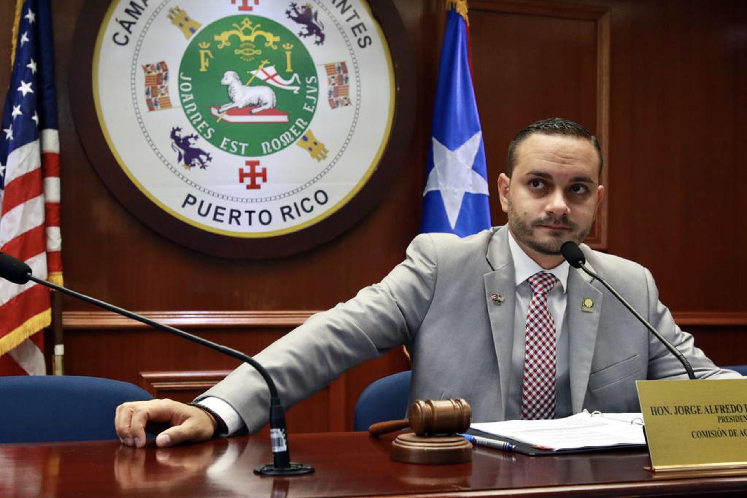 Representante Jorge Alfredo Rivera Segarra, presidente de la Comisión de Agricultura de la Cámara de Representantes,
