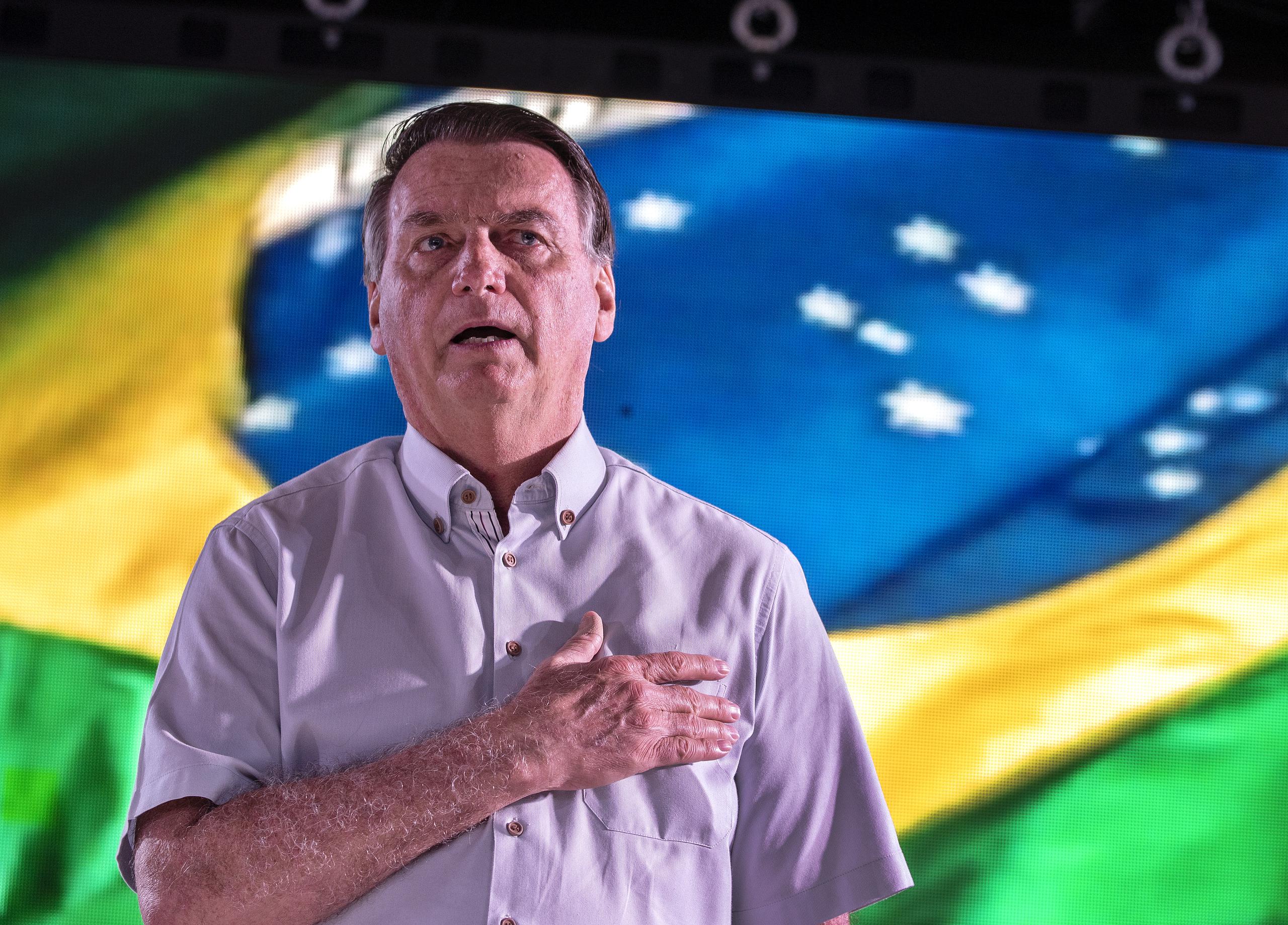 Bolsonaro, que se encuentra en EE.UU. desde el 30 de diciembre pasado y esta pendiente de un “cambio de visado” solicitado por su abogado en enero para permanecer más tiempo en este país. EFE/EPA/CRISTOBAL HERRERA-ULASHKEVICH
