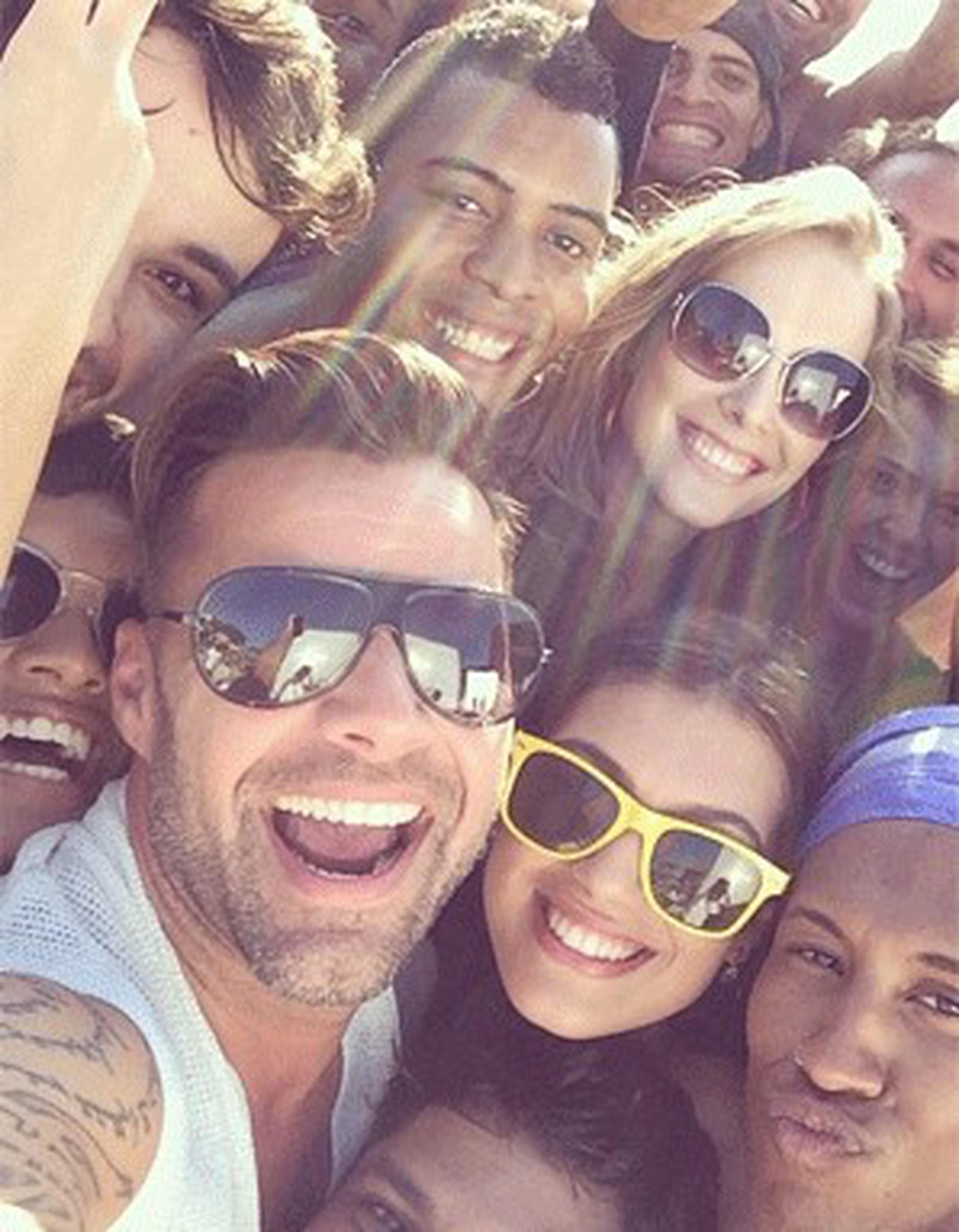 Ricky Martin se tomó este selfie mientras grababa el vídeo en Río de Janeiro. (Archivo)