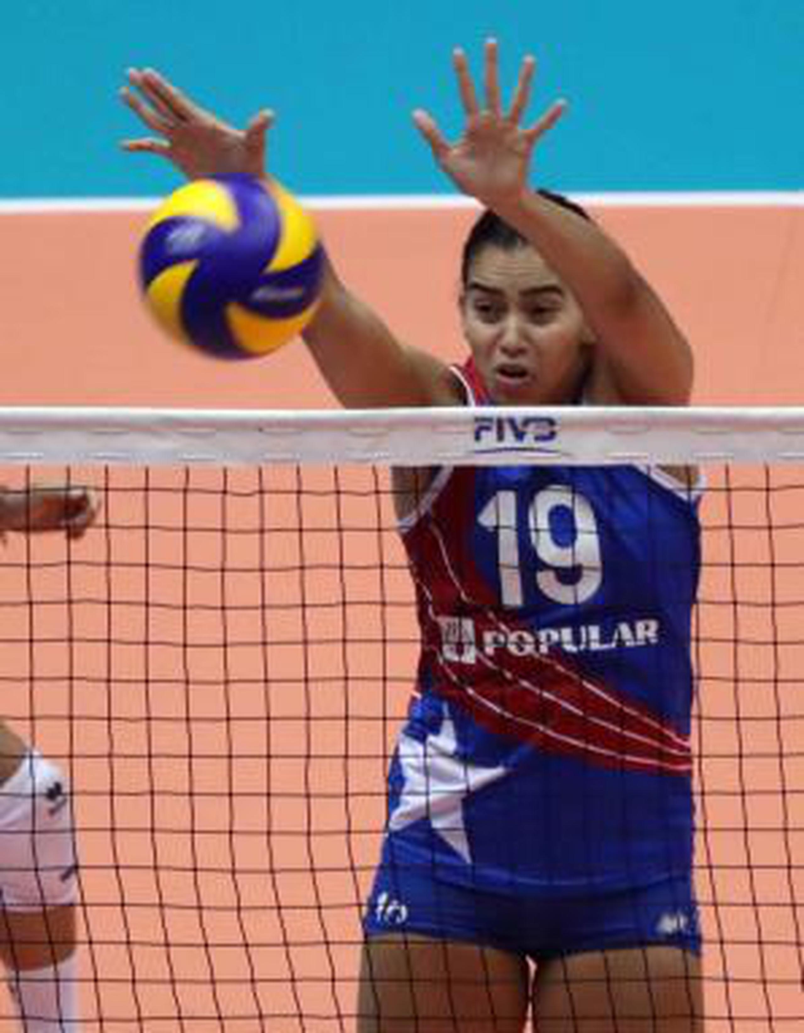 Ana Sofía Jusino ha estado jugando en Kazajistán en su primera temporada en el voleibol de clubes de Europa. (Archivo)
