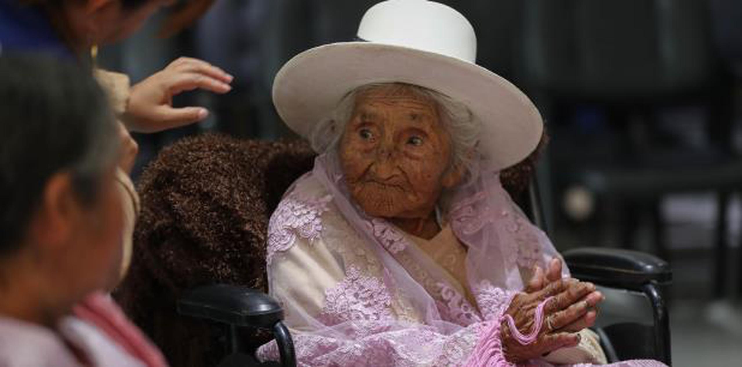 El año pasado en su cumpleaños se planteó la postulación al récord Guinness como la mujer más anciana del planeta. (EFE)