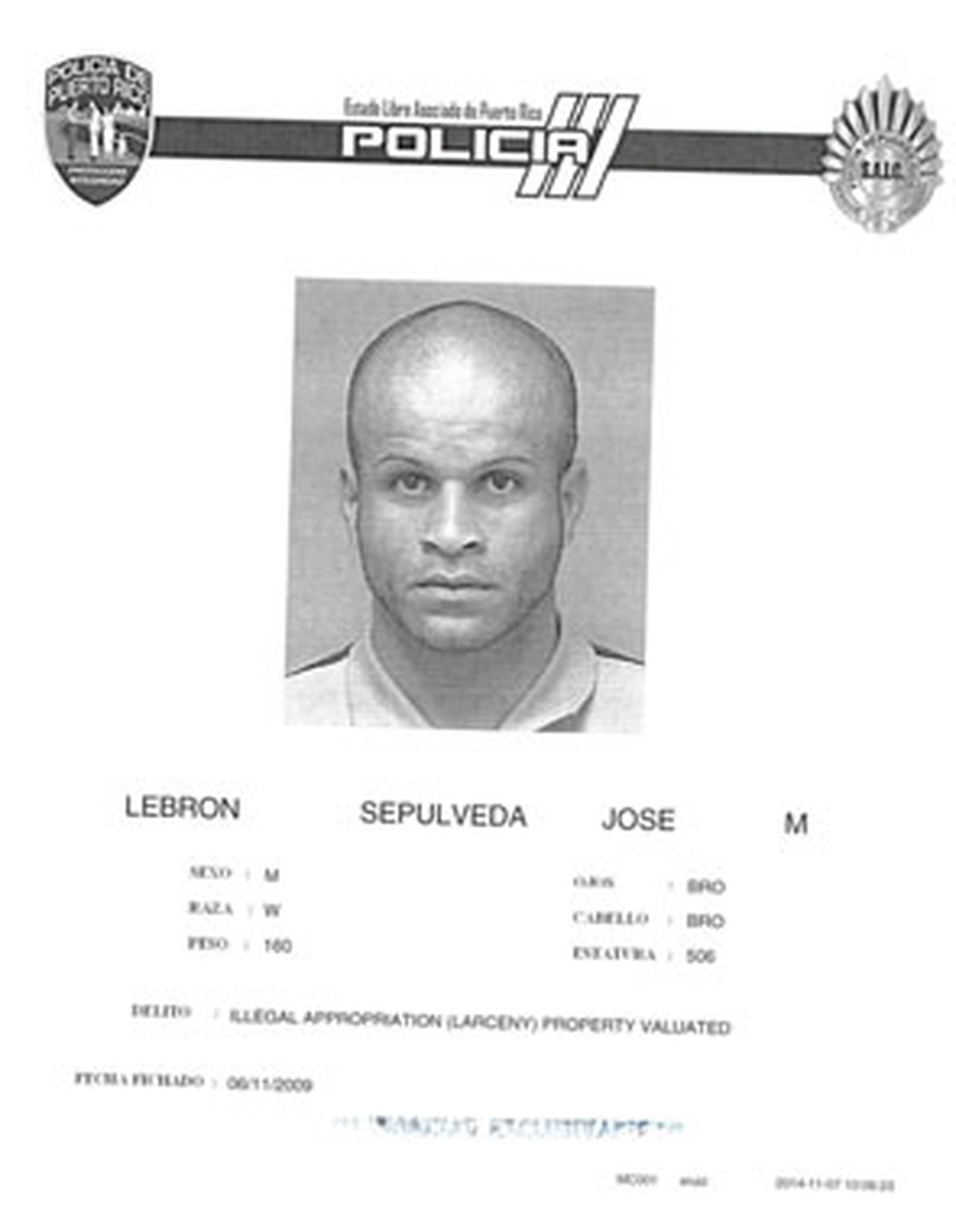 La Oficina de Alguaciles Federales informó que Lebrón Sepúlveda fue arrestado sin incidentes en Plant City, Florida. (Suministrada)
