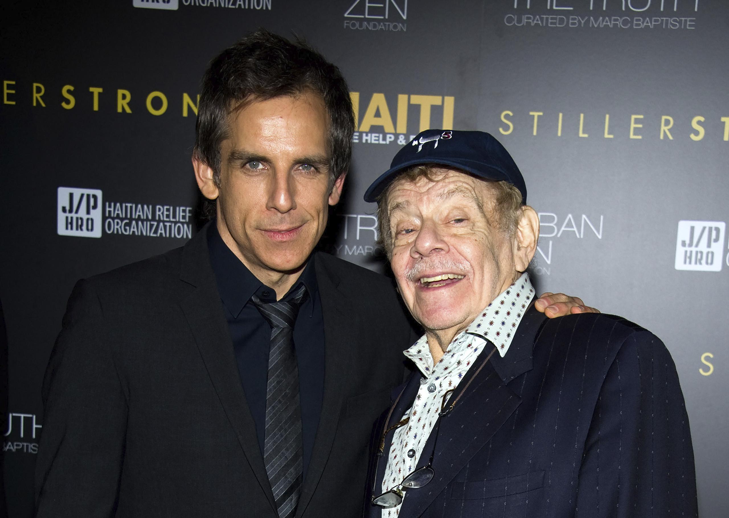 Ben Stiller, a la izquierda, y su padre Jerry Stiller.