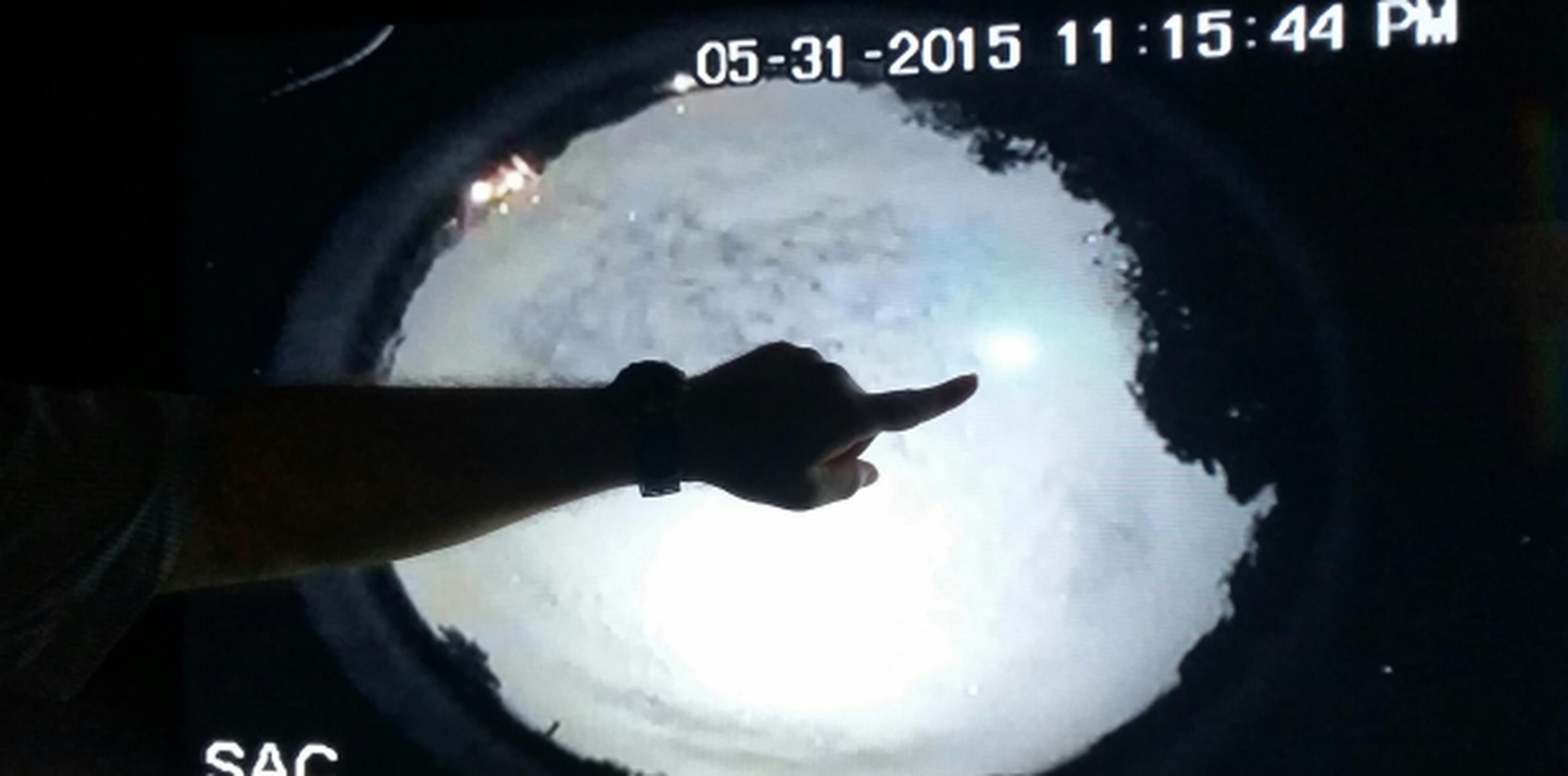 La SAC tiene un vídeo que muestra el momento en que el meteoro pasó. En la foto, la imagen de ese momento. (Suministrada)
