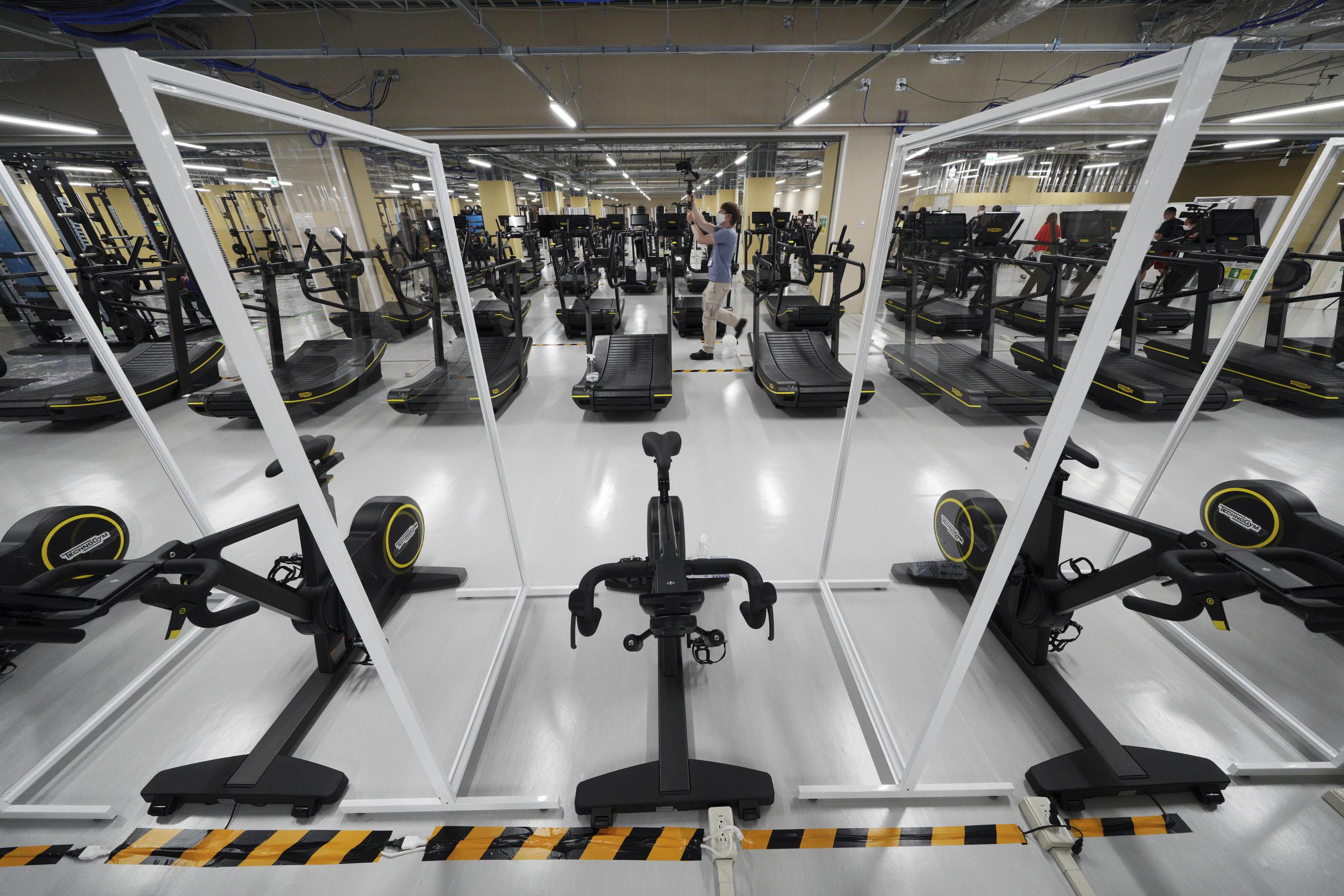 El gimnasio de la Villa fue mostrado a la prensa. Tendrá 600 máquinas para que los atletas entrenen en preparación o recuperación de sus competencias.