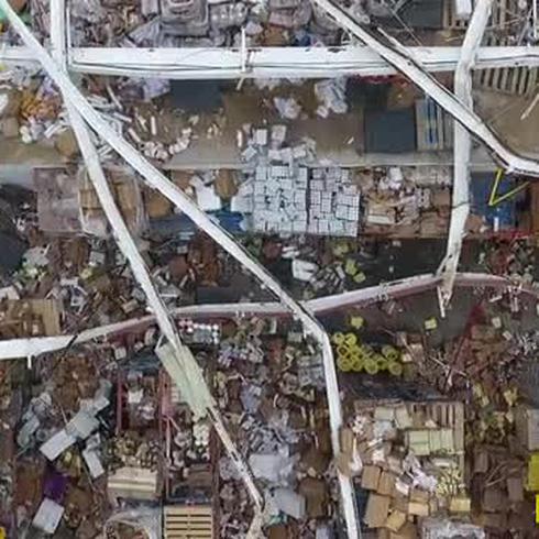 Completamente destrozado un supermercado en Guayama