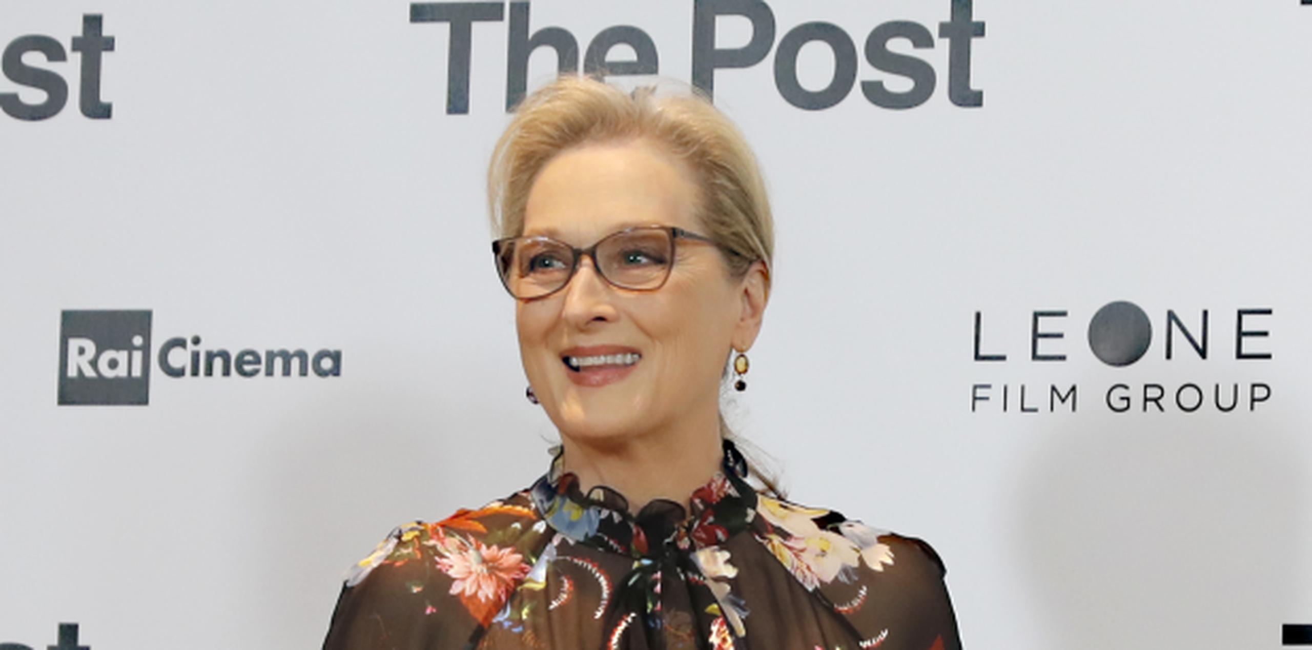 Meryl Streep aumentó su liderazgo como la actriz más nominada en la historia de los Oscar al conseguir su 21a mención, por su trabajo en "The Post". (Archivo)
