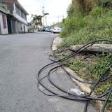 Cierran tramo de carretera en Rincón por caída de postes y sus cables 