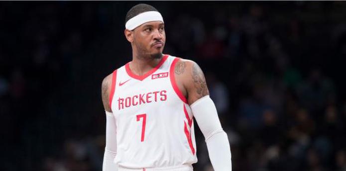 Anthony, de 34 años,  jugó solamente 10 partidos para los Rockets en la actual temporada. (AP)