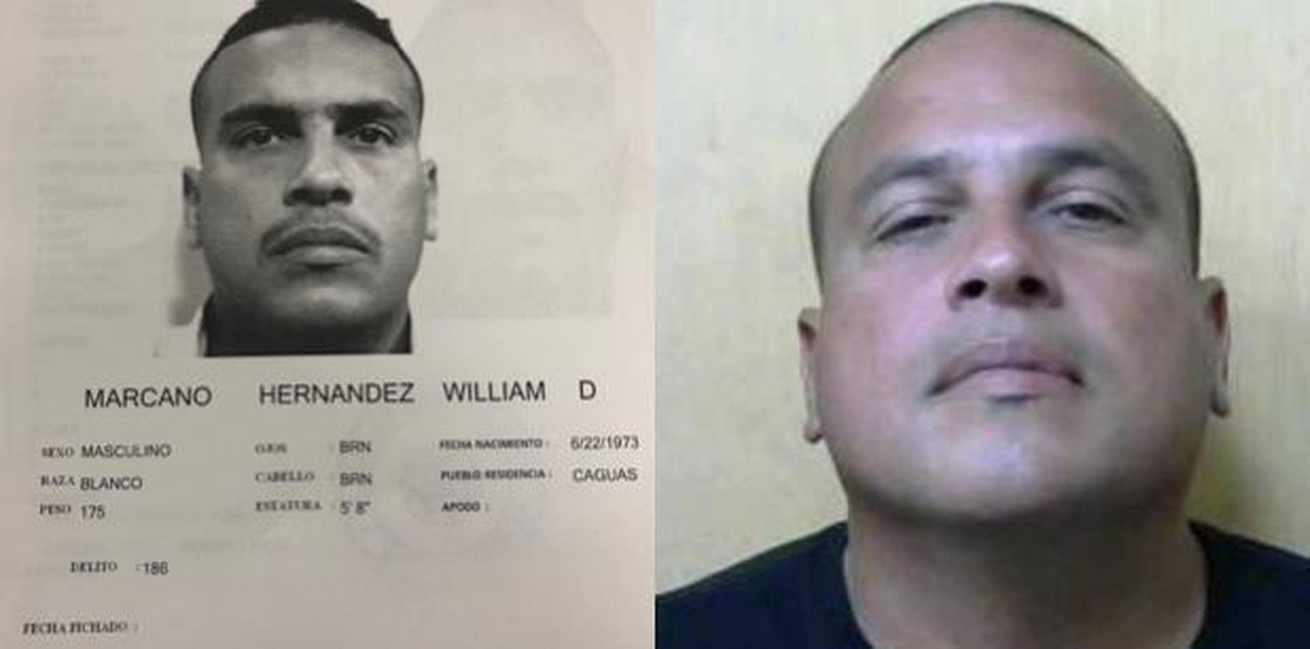 El individuo tiene expediente criminal por asesinato en el 2001, pero el capitán desconocía la resolución final del caso. (Imágenes suministradas por la Policía de Puerto Rico)