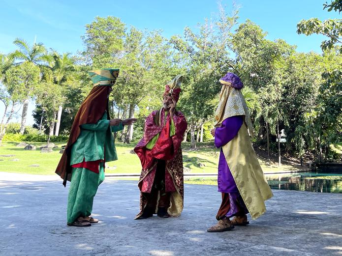 Los tres Reyes Magos en el Jardín Botánico - Escultórico del MAPR