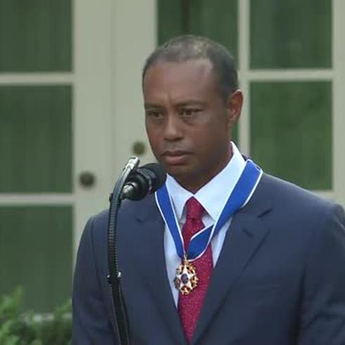  Tiger Woods recibe la “medalla de la Libertad” 