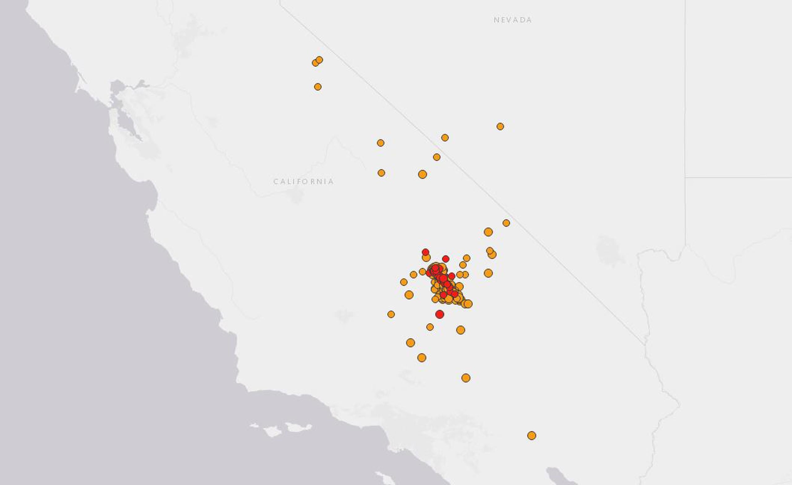 Existe una probabilidad de uno en 10 de un nuevo sismo de magnitud 7 la próxima semana, dijo la sismóloga Lucy Jones, del California Institute of Technology. (Servicio Geológico de Estados Unidos)