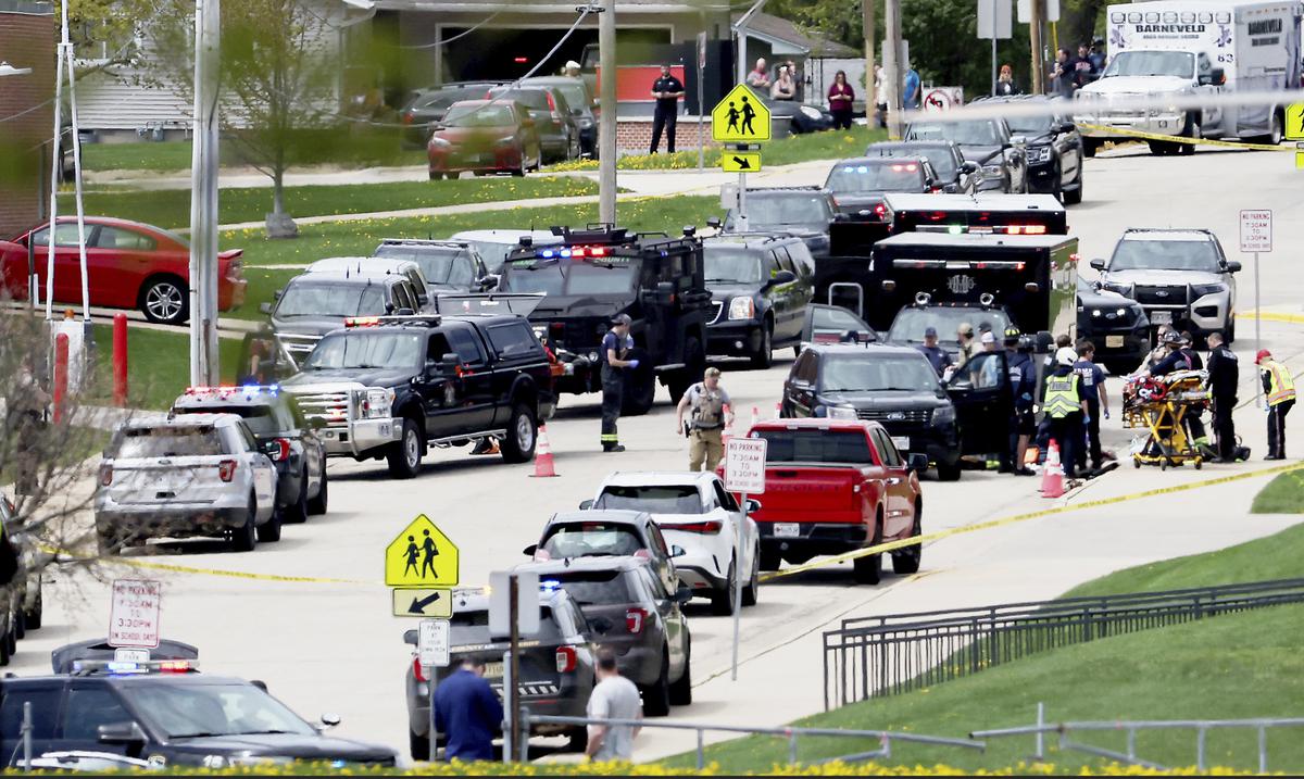 Police kill armed student outside Wisconsin school