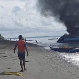 Siete muertos en incendio en ferry en Filipinas