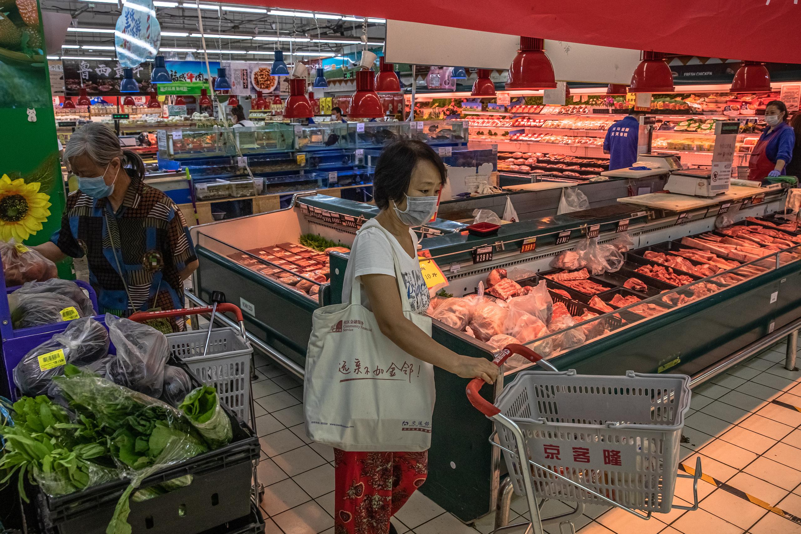 Los empaques entraron al país a través del puerto shanghainés de Yangshan y la carne todavía no había salido al mercado.