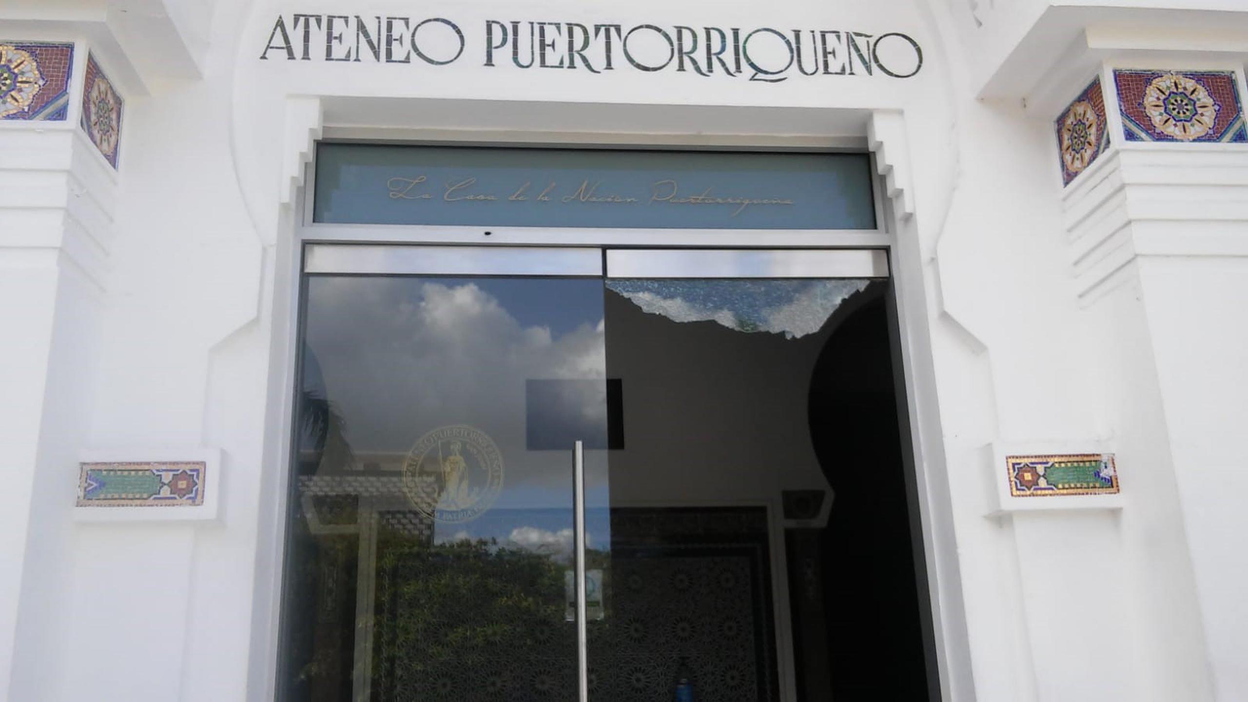 Daños en el Ateneo Puertorriqueño tras un tiroteo
