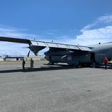 Avión cazahuracanes hace parada en Puerto Rico 