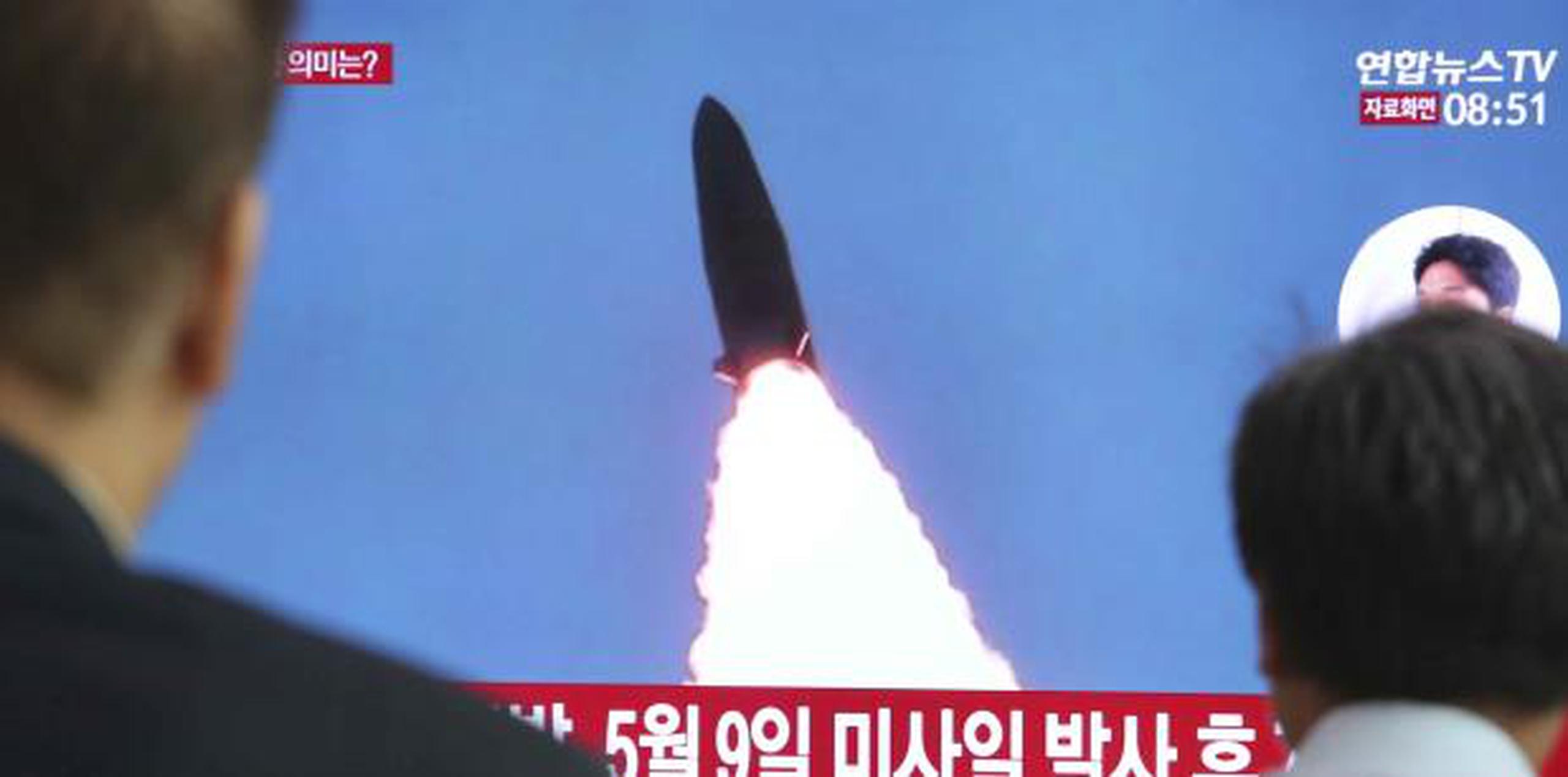 El Estado Mayor Conjunto surcoreano señaló en un comunicado que los misiles fueron disparados desde la localidad de Wonsan, un sitio de lanzamientos habitual ubicado en la costa este de Corea del Norte. (AP)