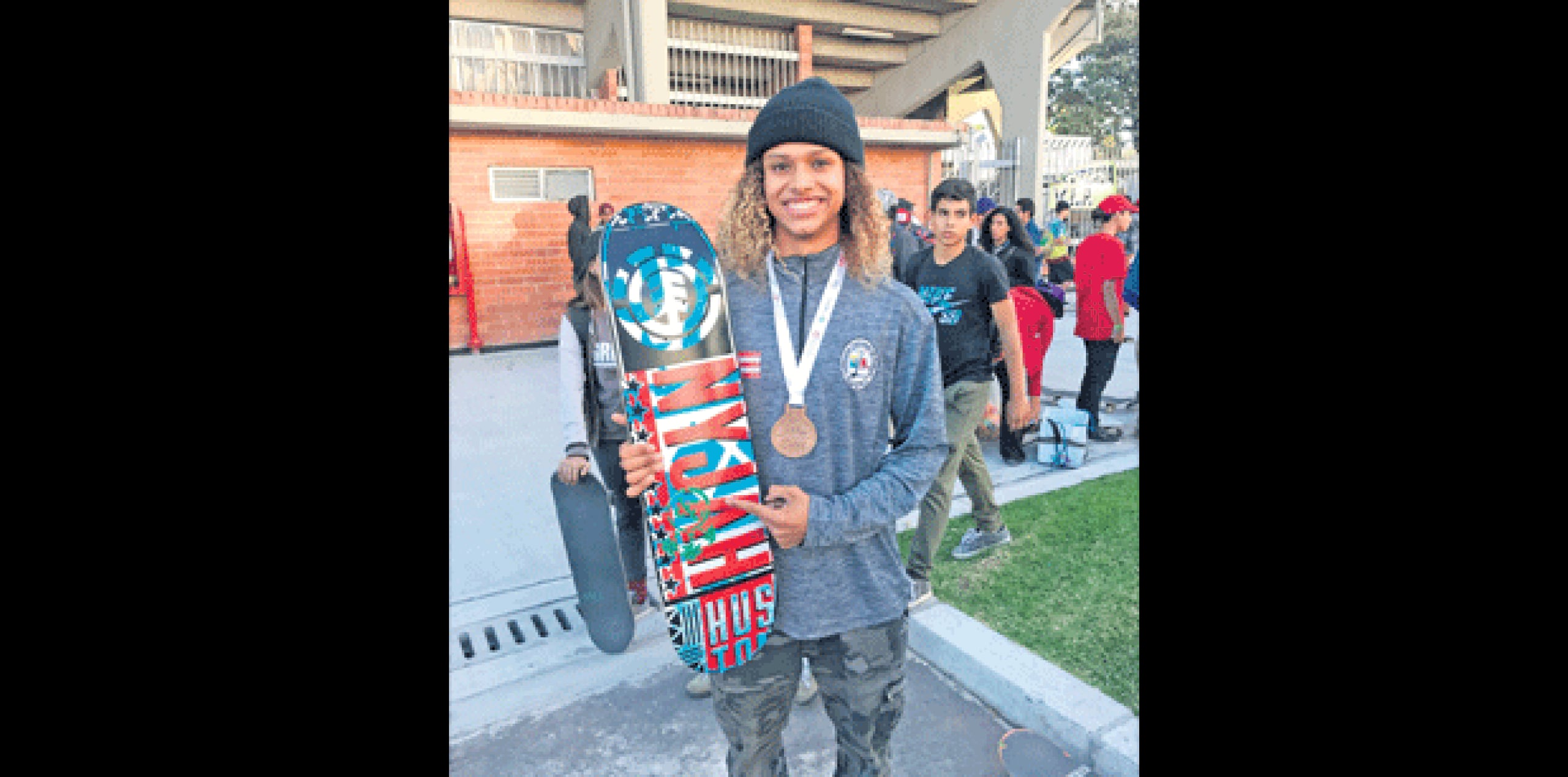 El joven luquillense representó a Puerto Rico en el Primer Panamericano de Skateboarding, efectuado en el Palacio de los Deportes en Bogotá, Colombia. (SUMINISTRADA)