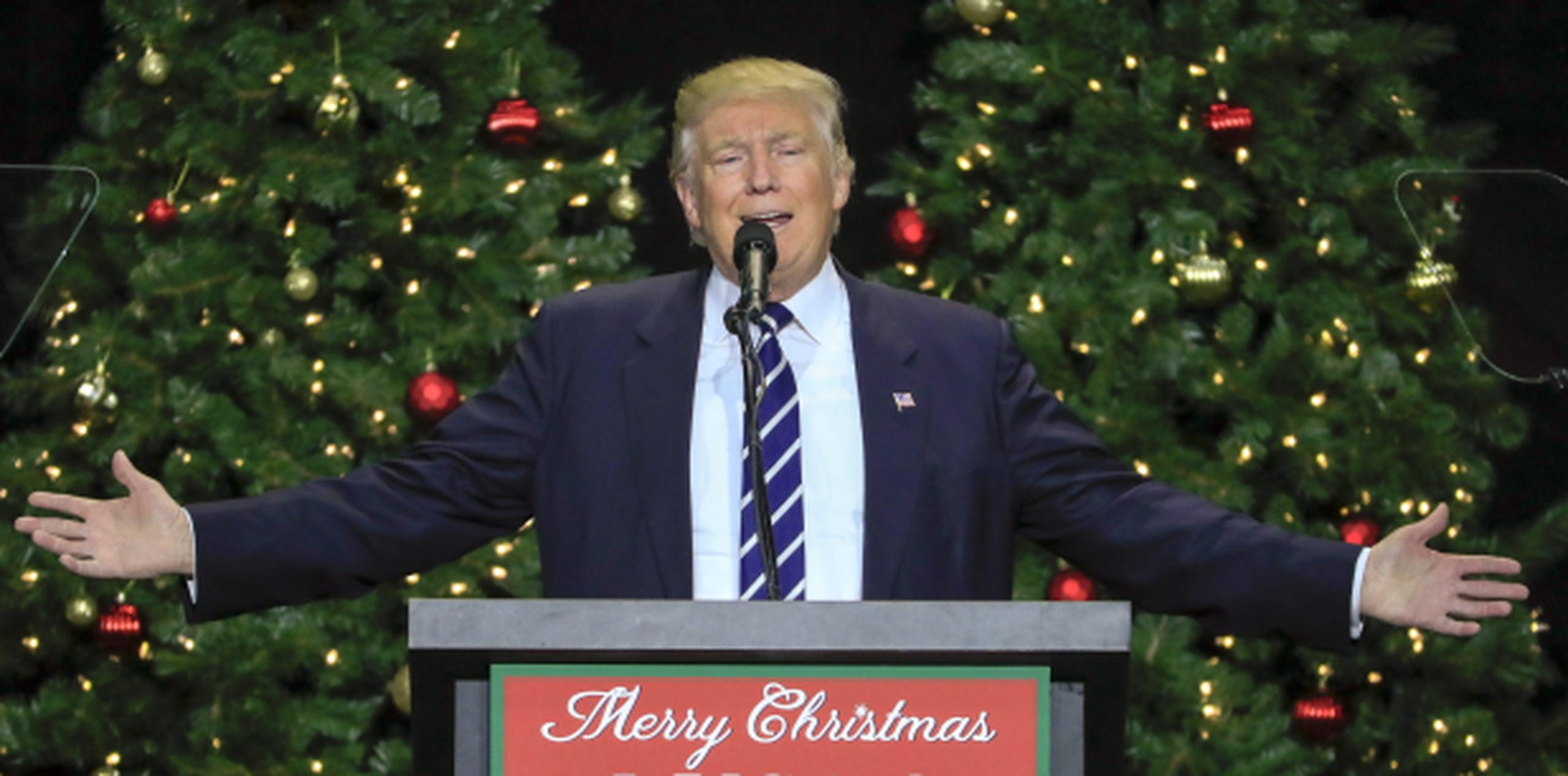 Donald Trump juramenta el próximo 20 de enero. (EFE / Tannen Maury)