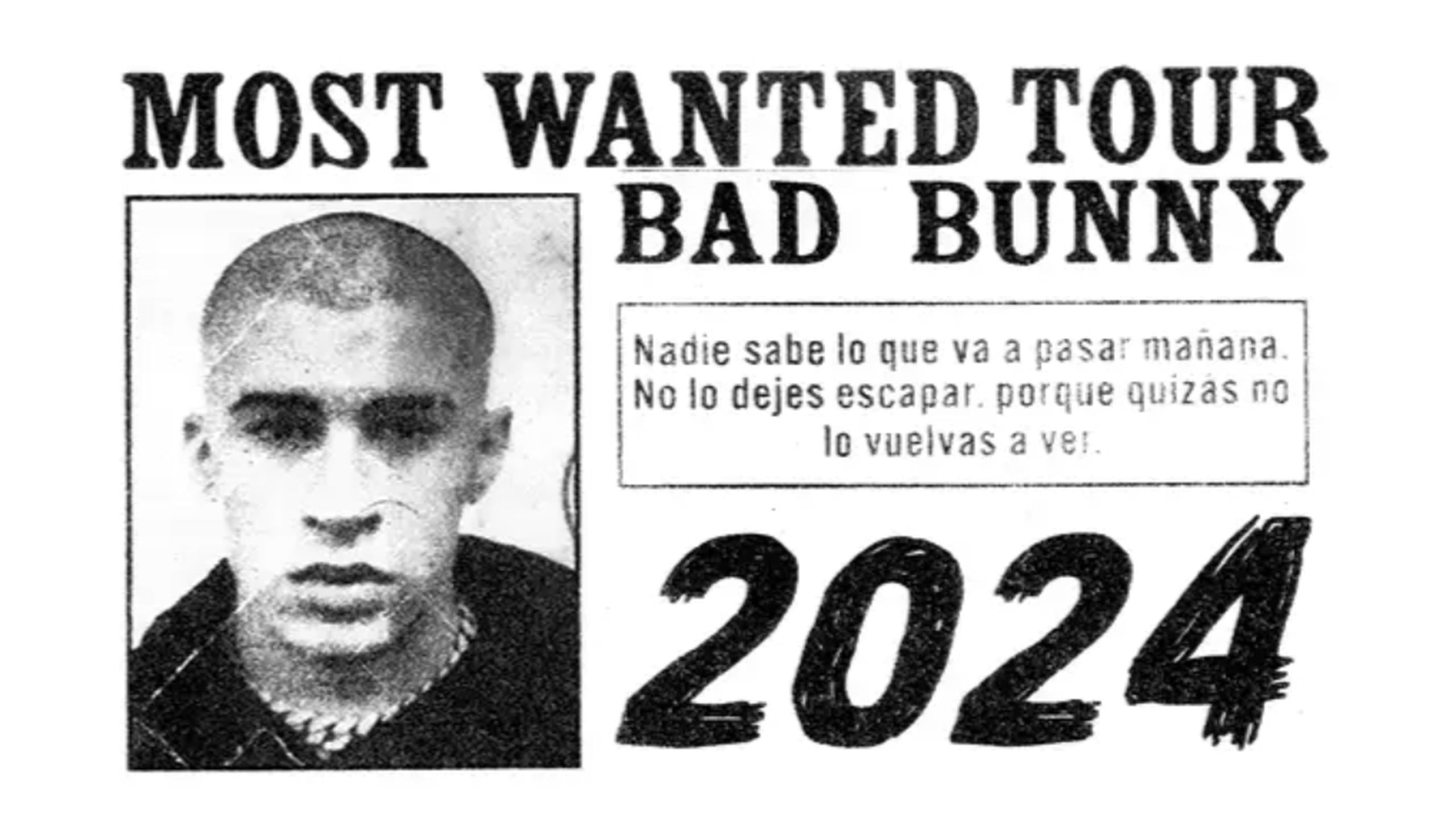 Promoción del "Most Wanted Tour" de Bad Bunny.