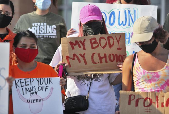 Manifestación de defensoras del derecho a abortar.