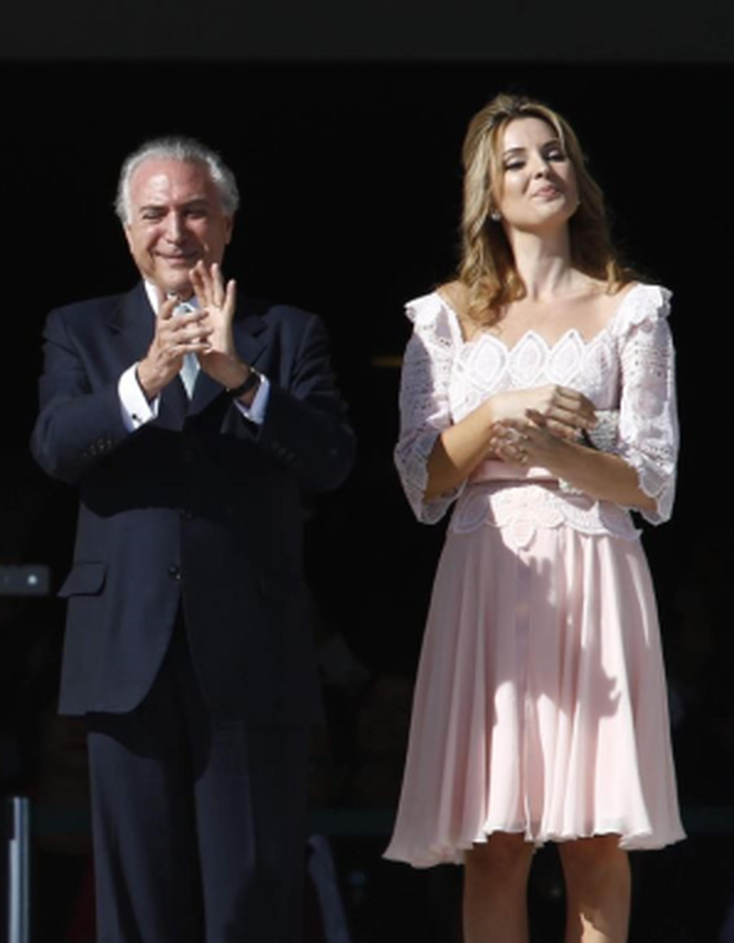 Tras la asunción de Temer como presidente interino, con Tedeschi -Marcela Temer tras su matrimonio- Brasil vuelve a tener primera dama después de casi seis años. (EFE)