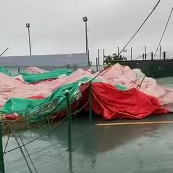 El emblemático globo aerostático de Jayuya resultó con daños a consecuencia de las ráfagas que se sintieron en las pasadas horas en ese municipio provocadas por la tormenta tropical Isaías.