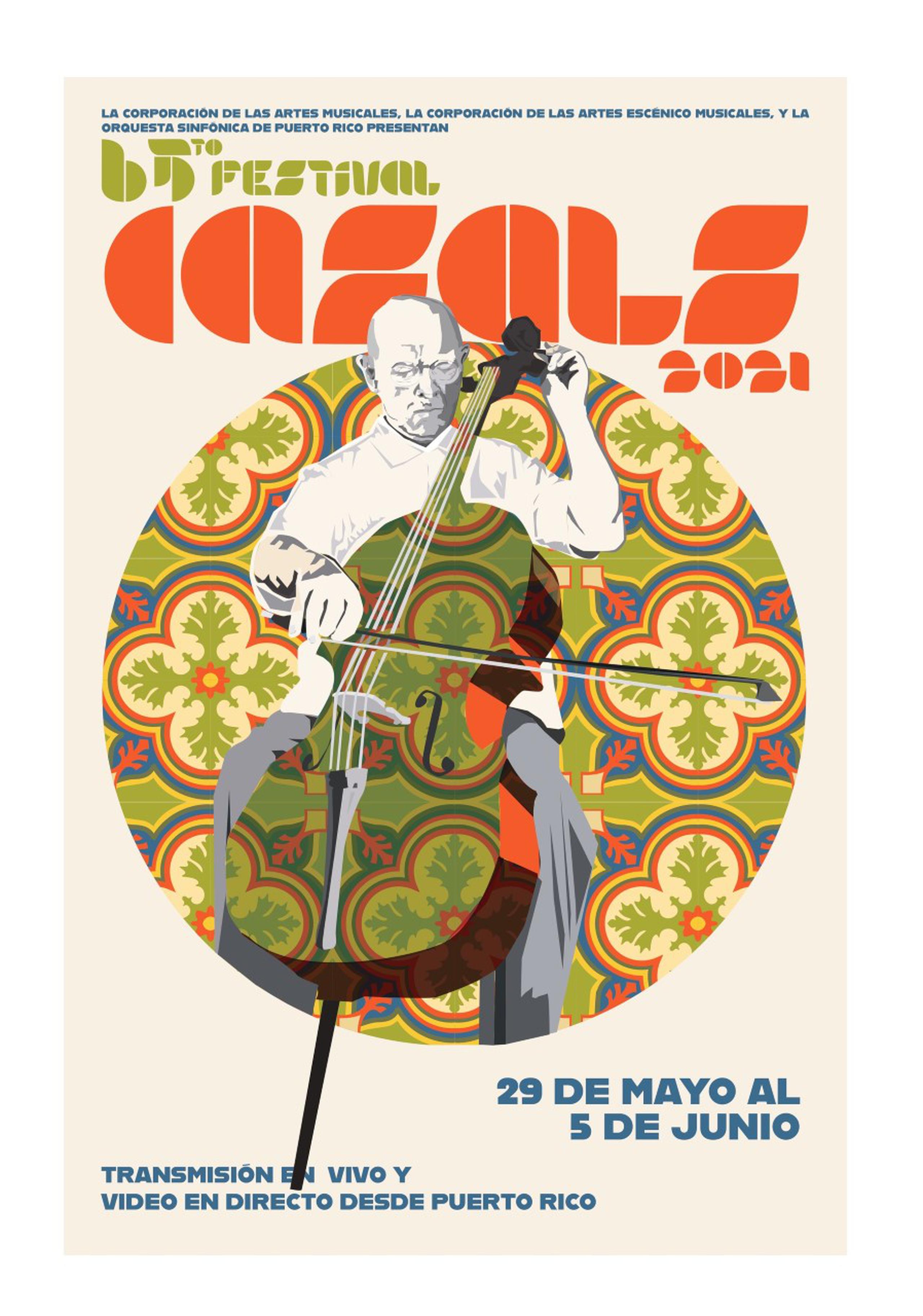 El artista Gustavo Castrodad es el creador del afiche de esta nueva edición del festival.