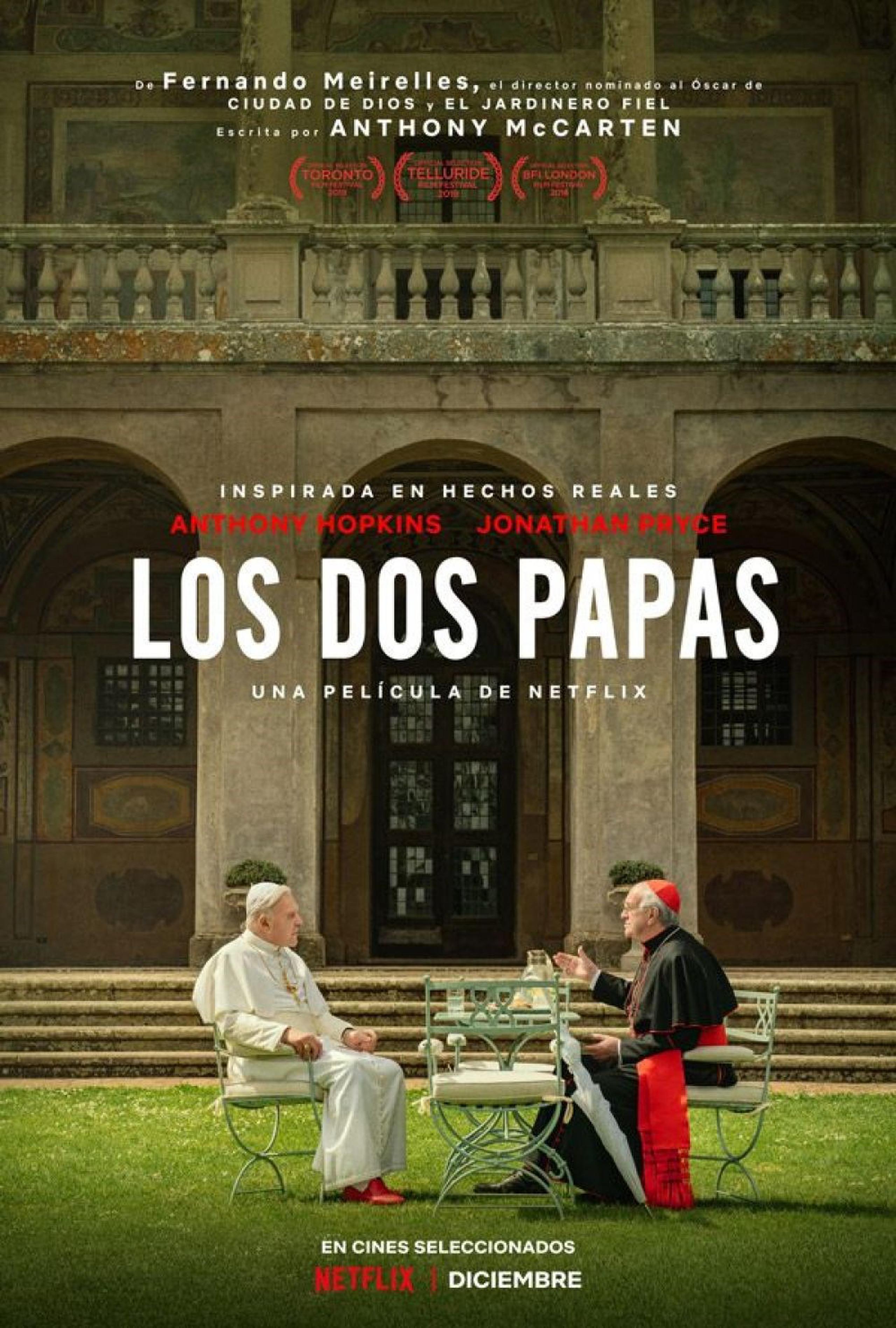 Netflix lanza tráiler y anuncia la fecha de estreno de la película sobre los papas Francisco y Benedicto XVI. (Netflix / GDA)