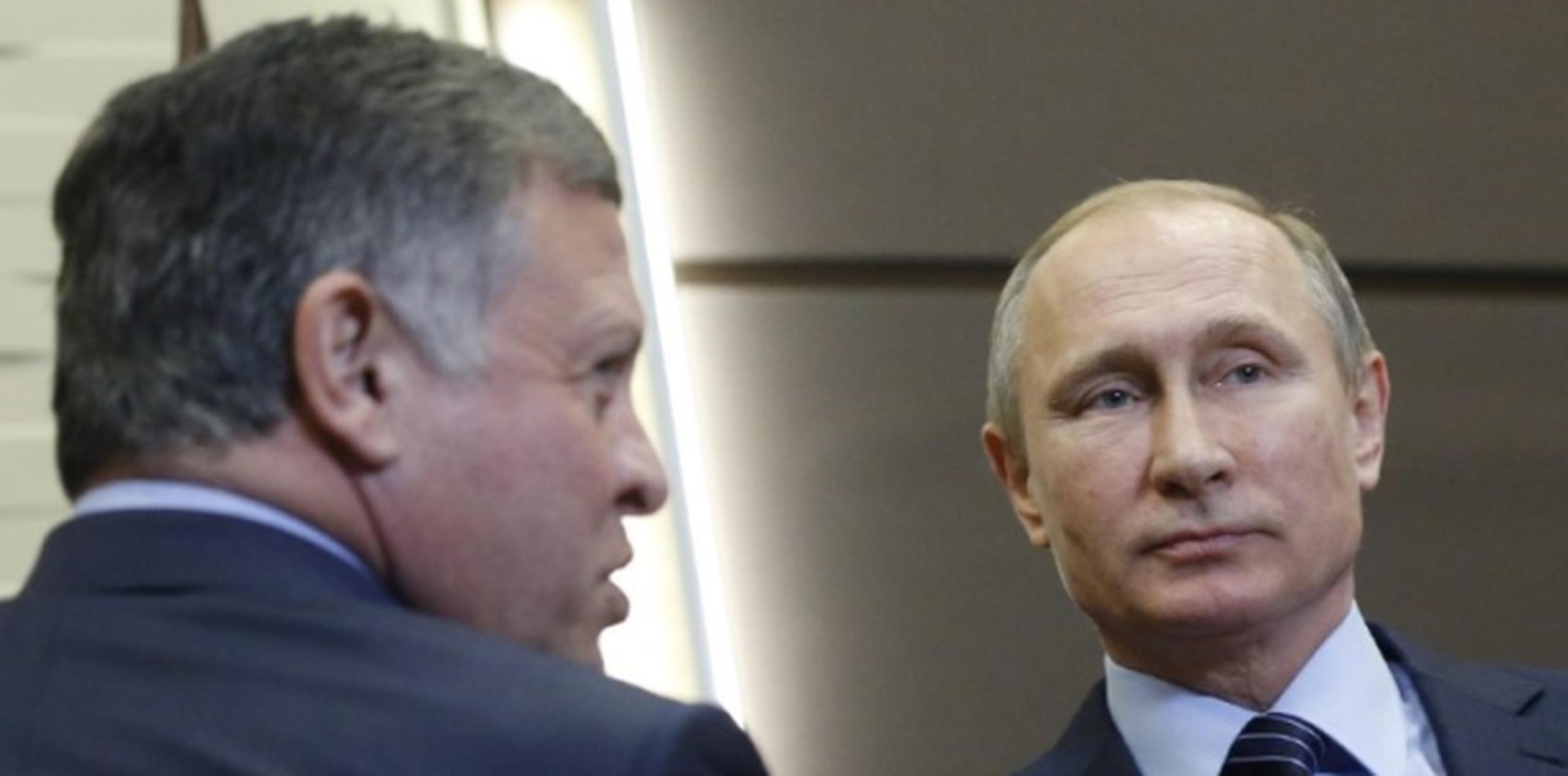 "Nunca permitiremos que se cometan crímenes como el de hoy", dijo Putin, aquí con  rey Abdalá II de Jordania de Jordania. (AFP)