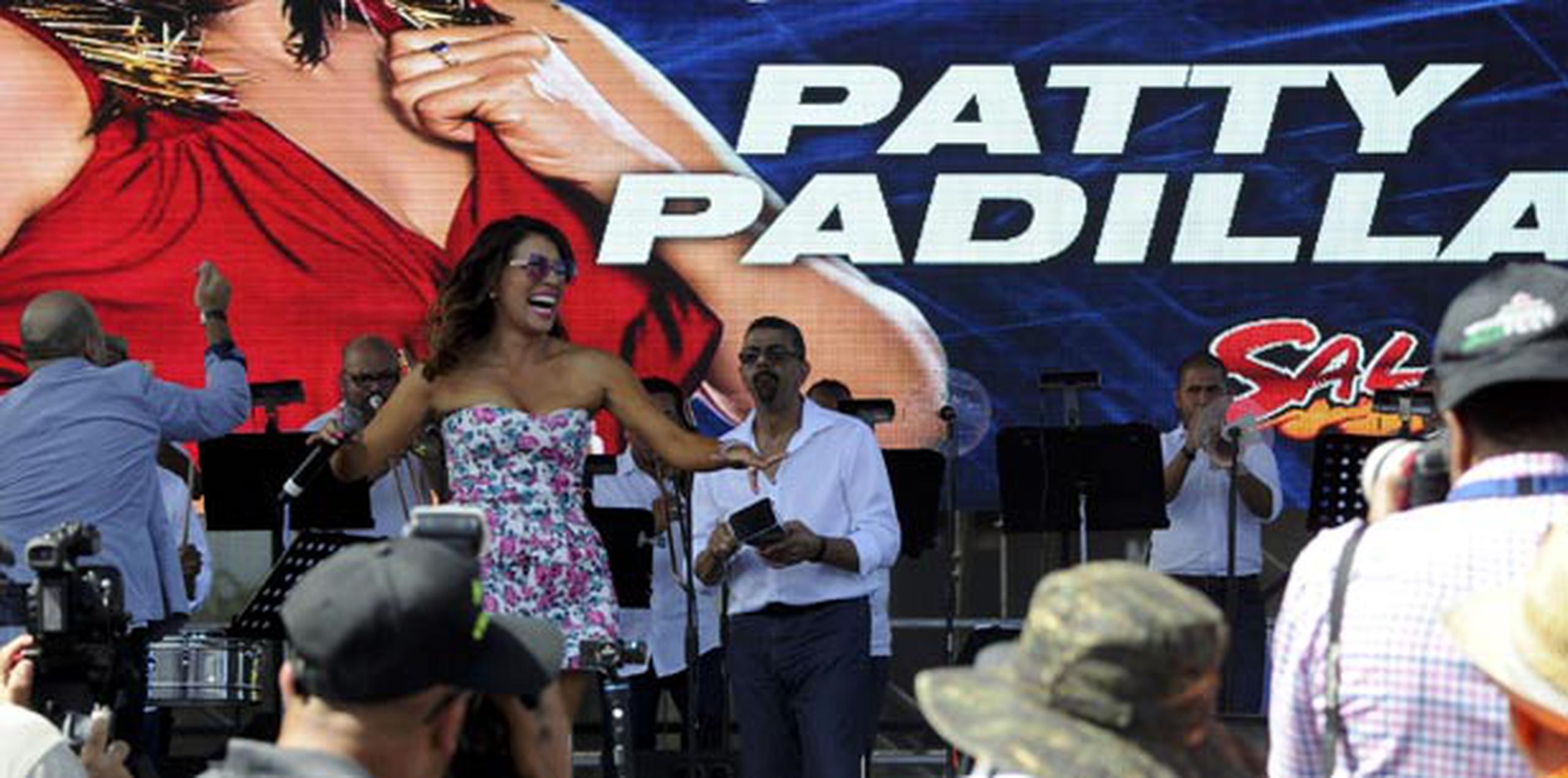 La colombiana Patty Padilla hizo un homenaje a Celia Cruz. (tony.zayas@gfrmedia.com)