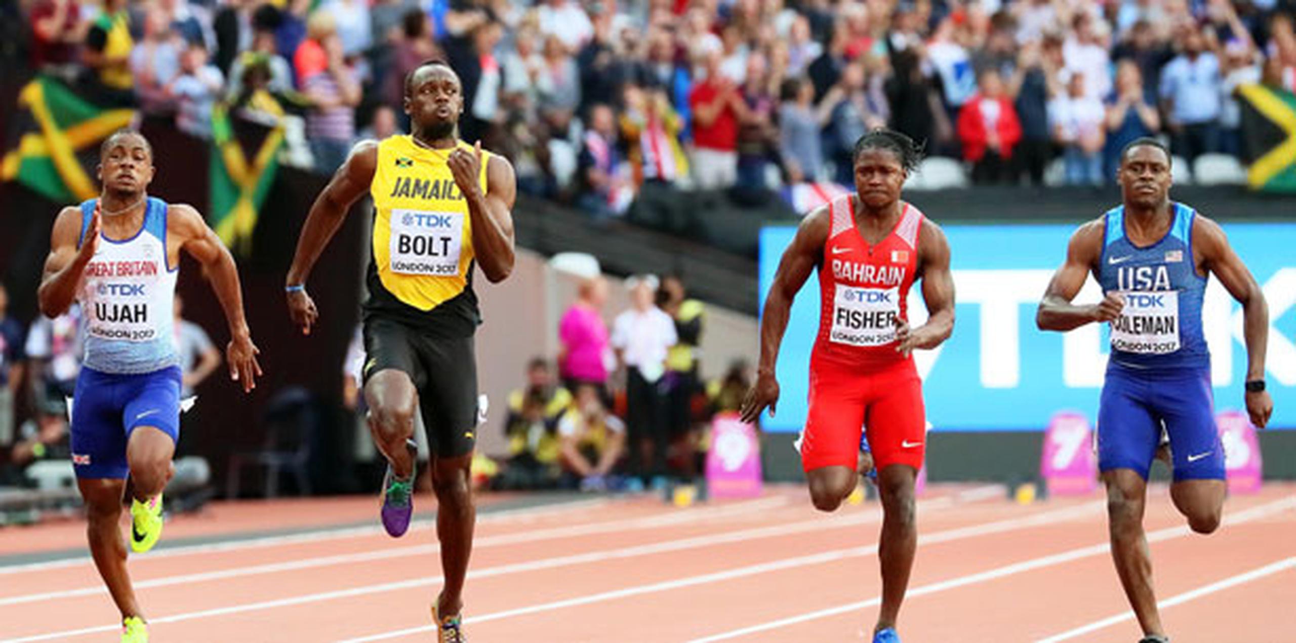 La final de 100 metros, última carrera individual de Bolt, se disputa hoy mismo. (EFE)