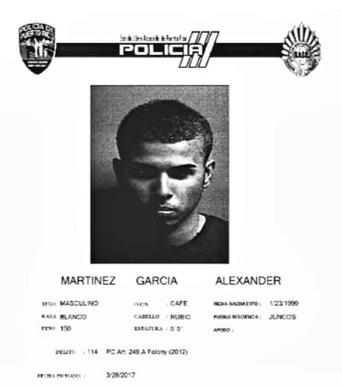 Alexander Martínez García es una de las víctimas de un triple asesinato ocurrido en una gasolinera en Juncos.