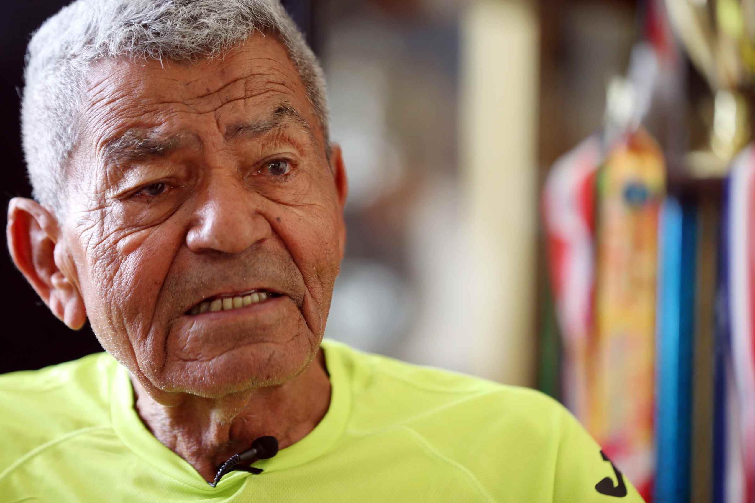 Luis Humberto Torres Rosa, de 91 años, completó la edición 57 del Medio Maratón San Blas. Esta tuvo lugar el pasado domingo, 3 de febrero de 2019.