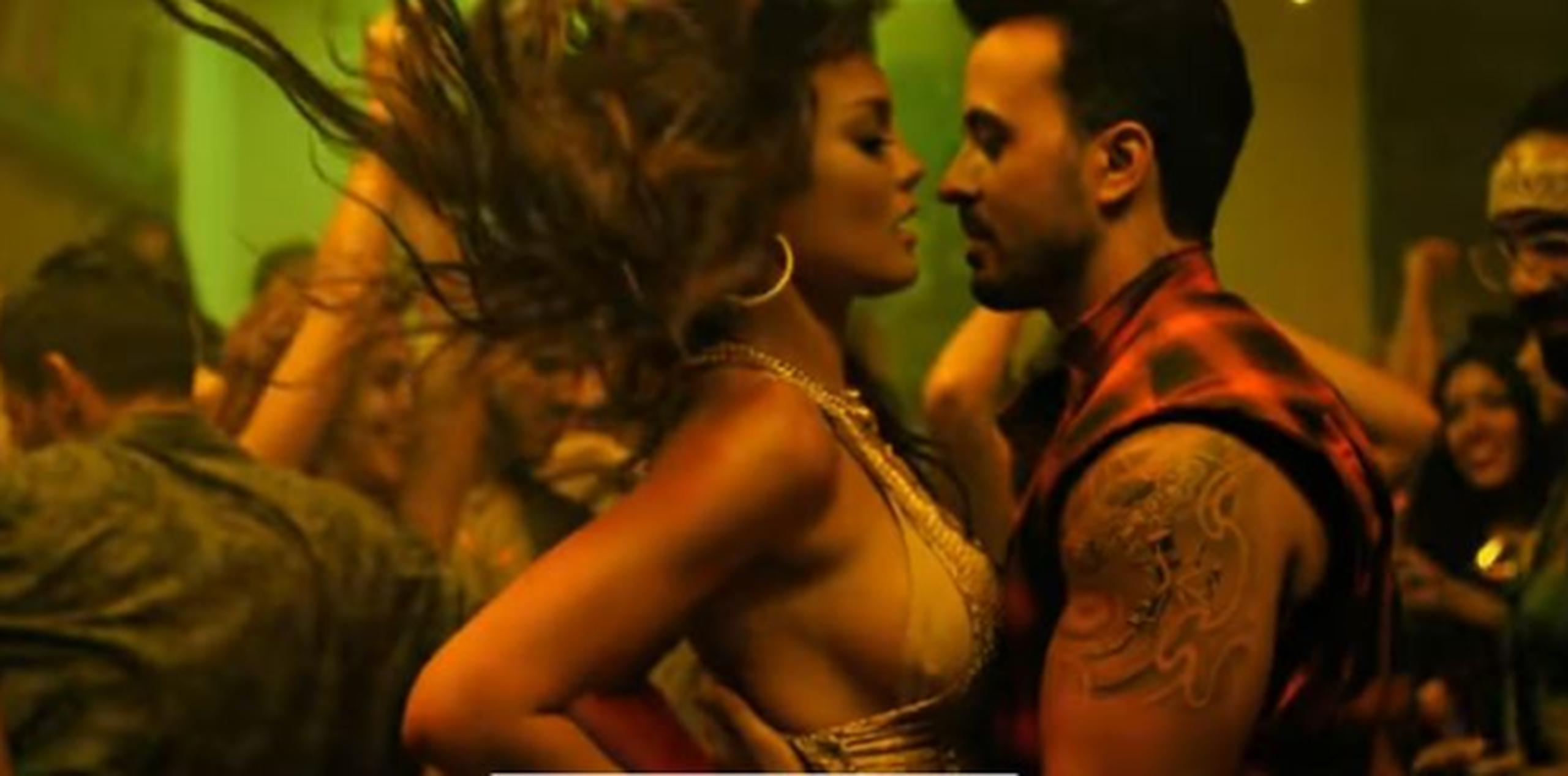 Zuleyka Rivera junto a Luis Fonsi en el vídeo. (Foto/Captura)