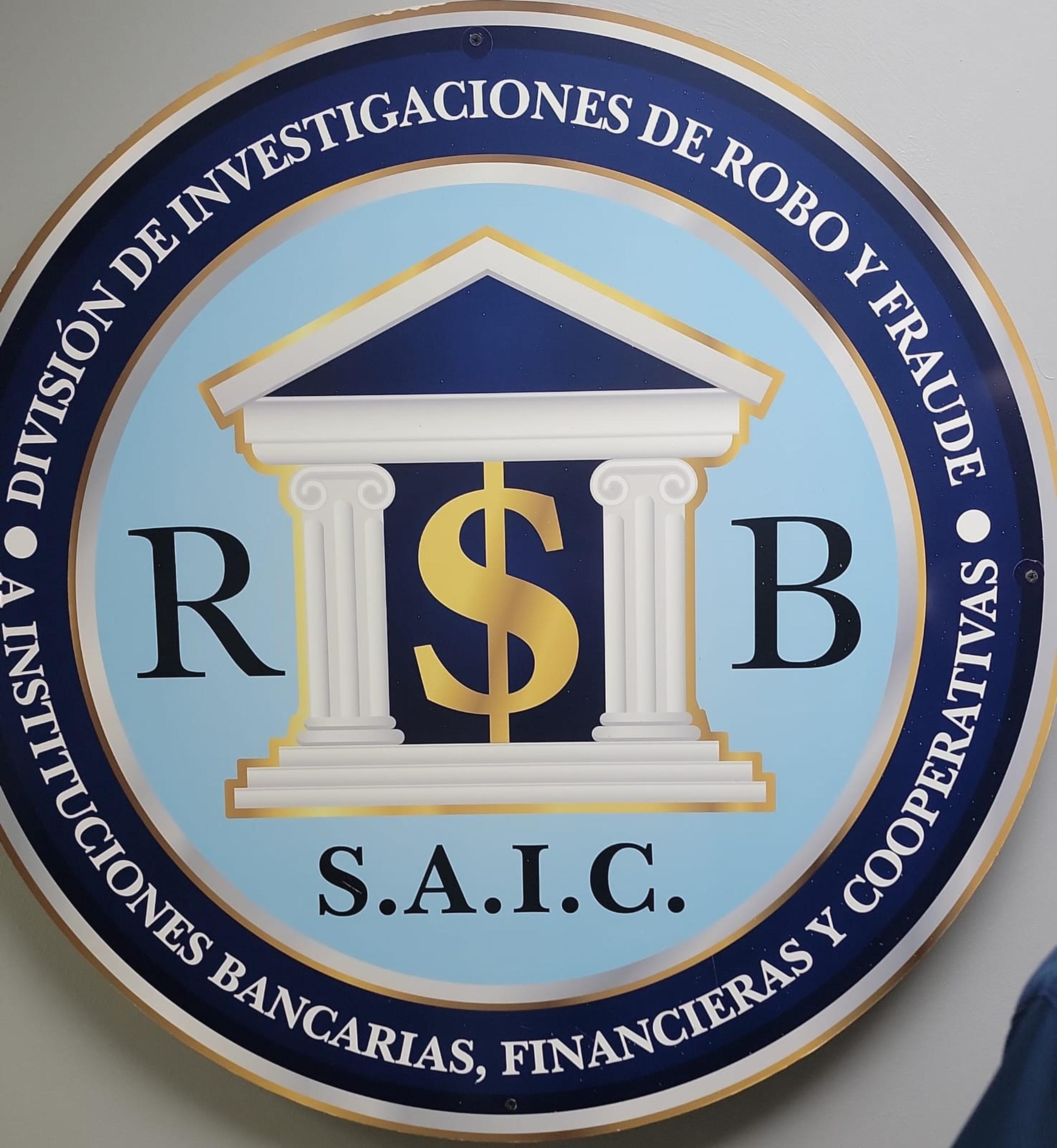 Logo División de Robo, Fraude, Investigaciones Bancarias, Financieras y Cooperativas.