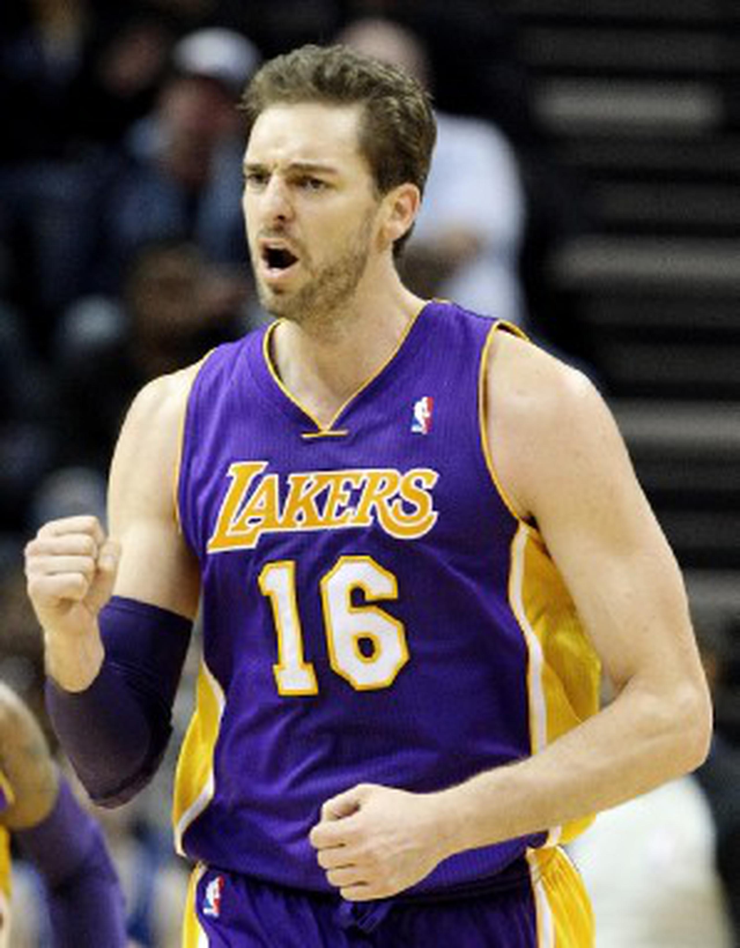 Pau Gasol vistió el uniforme de los Lakers desde febrero de 2008 hasta el 2014. (Archivo / AP)