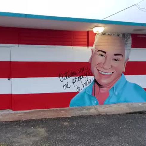 Mira cómo quedó el mural dedicado a Albert Rodríguez en una escuela en Arecibo