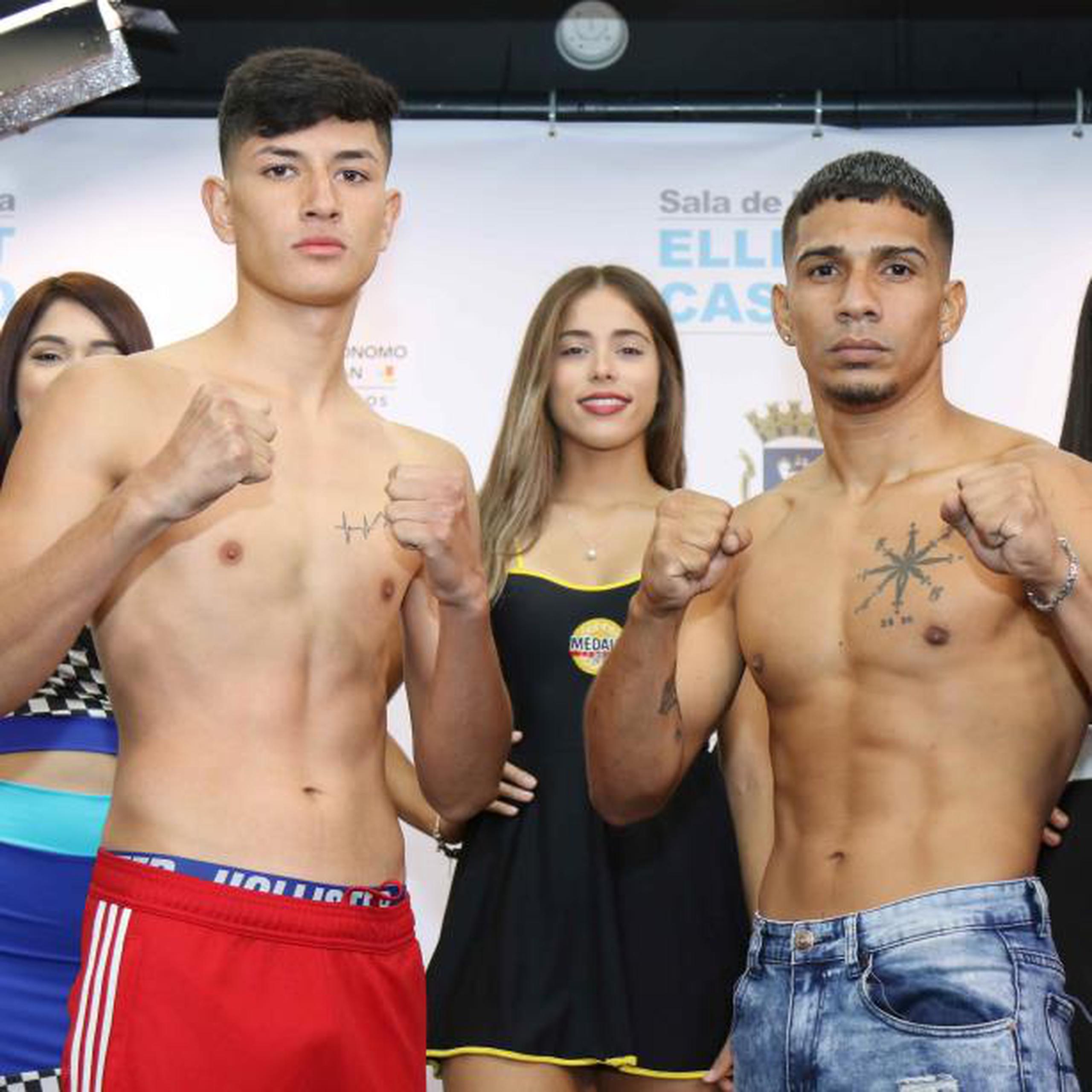 Jaime Saavedra (izquierda) enfrentará a Edgar Joel Méndez a cuatro asaltos. (Suministrada)