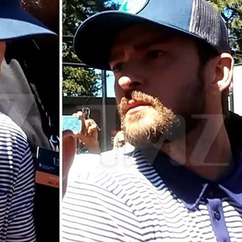 Fanático "abofetea" a Justin Timberlake durante torneo de golf