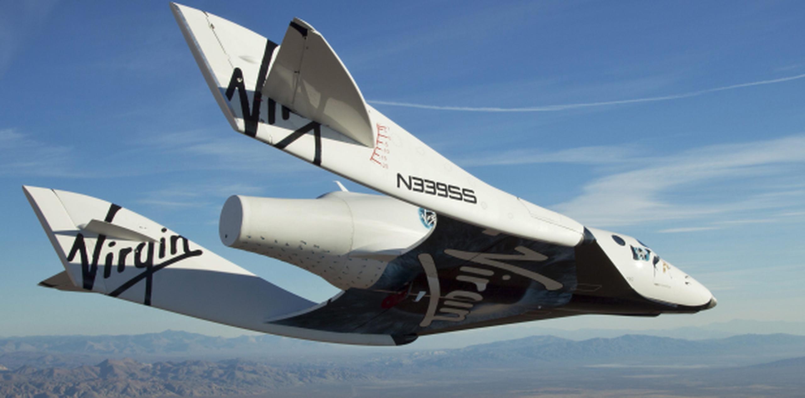 El SpaceShipTwo de Virgin Galactic partirá de la terminal de la empresa en Nuevo México. (Archivo)