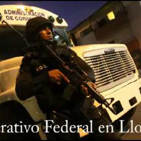 Operativo federal en Llorens