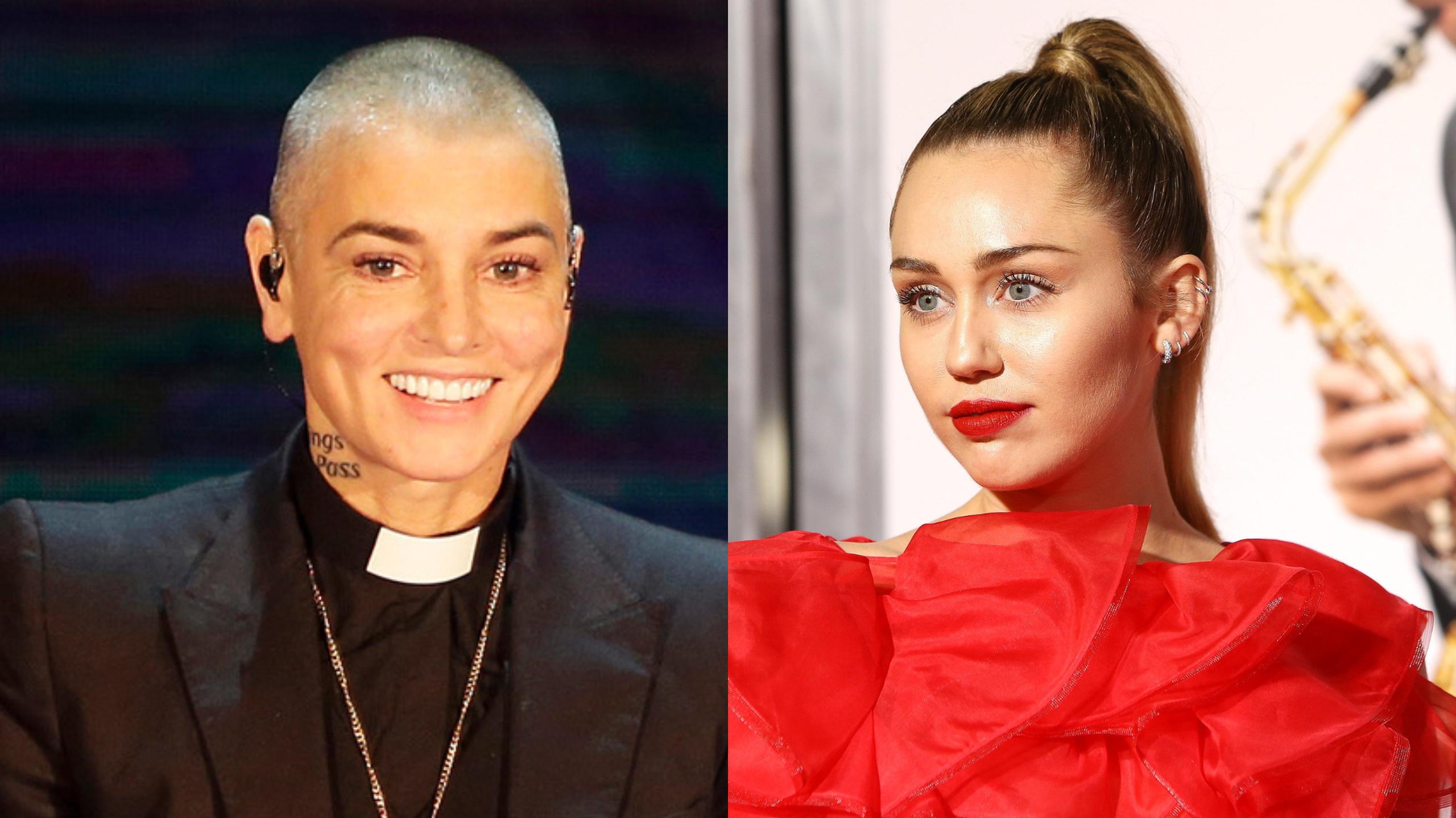 Sinéad O'Connor expresó preocupaciones a Miley Cyrus, quien comenzaba a tener más auge tras el lanzamiento del tema "Wrecking Ball".